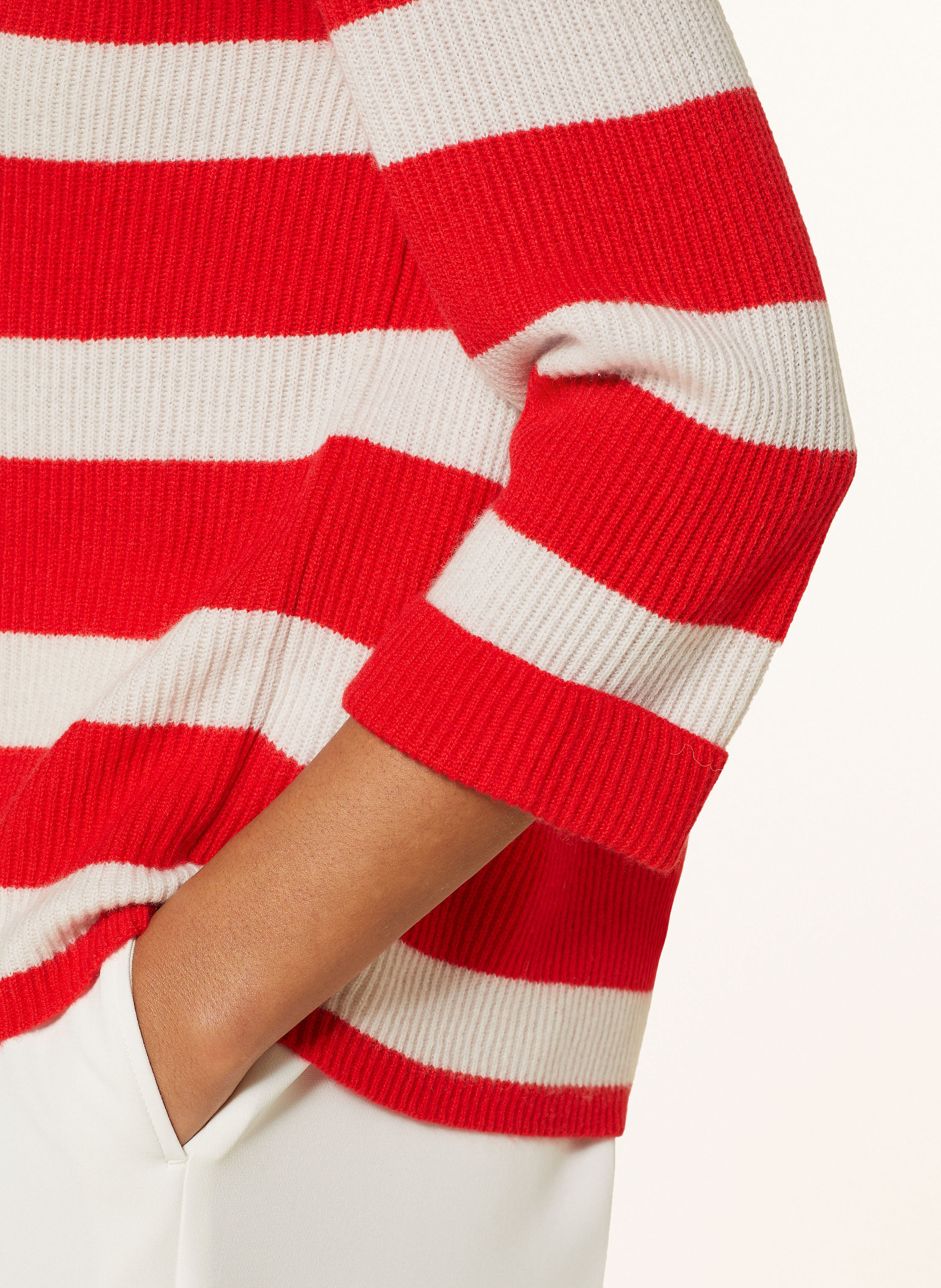 Thumbnail - Darling Harbour Cashmere-Pullover Mit 3/4-Arm rot