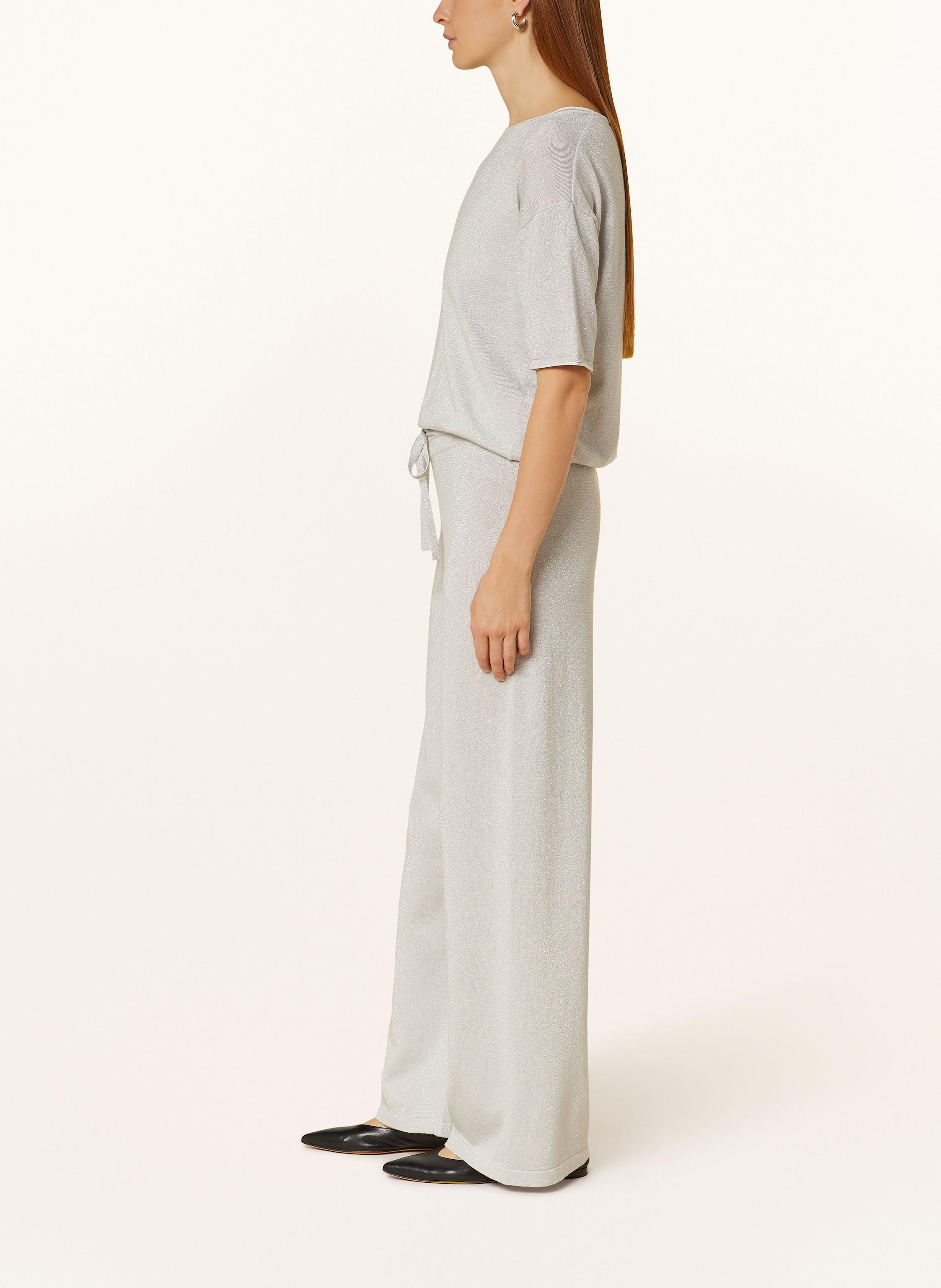 Thumbnail - Darling Harbour Strickhose Mit Glitzergarn grau