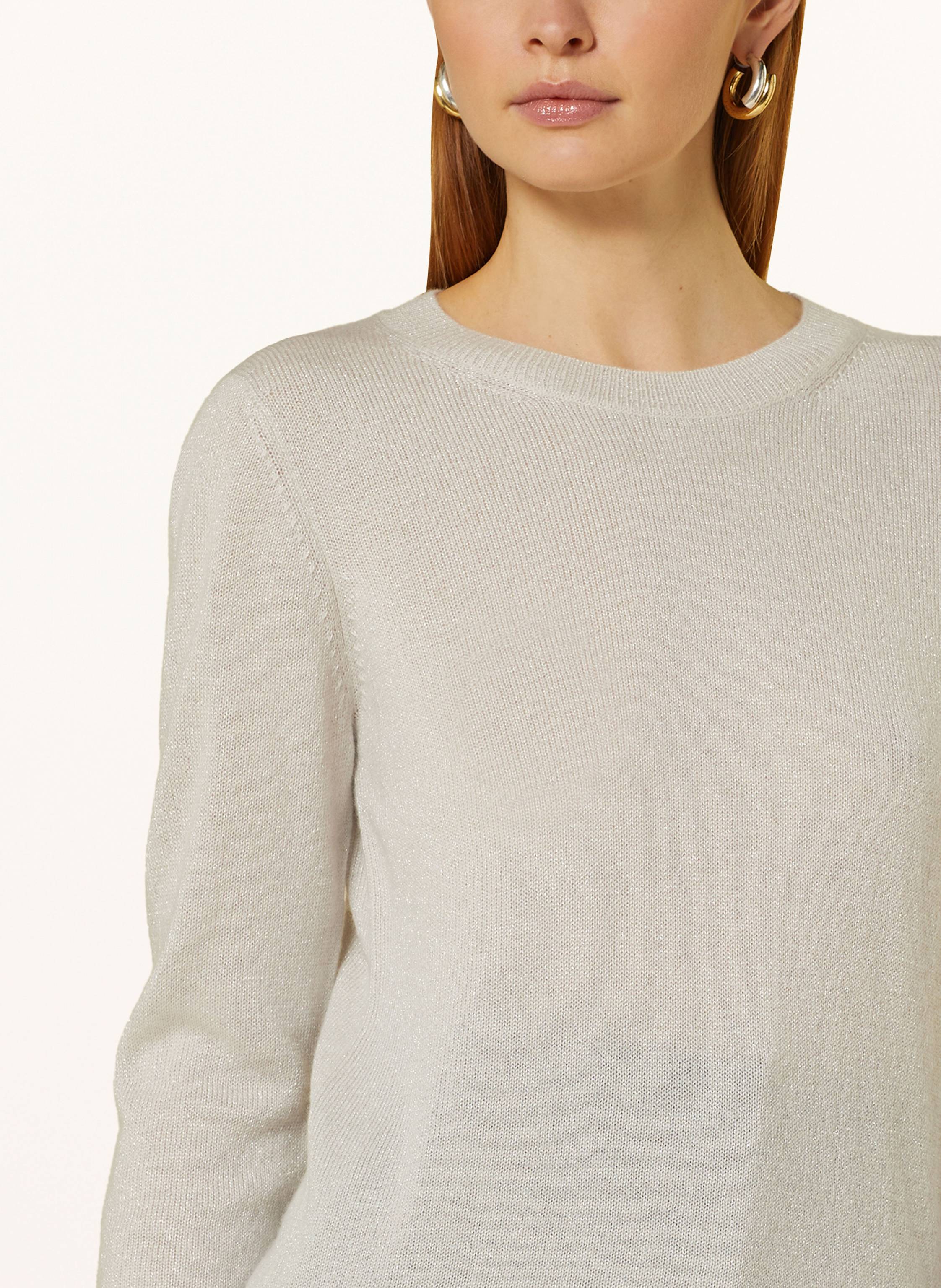 Thumbnail - Darling Harbour Cashmere-Pullover Mit Glitzergarn weiss