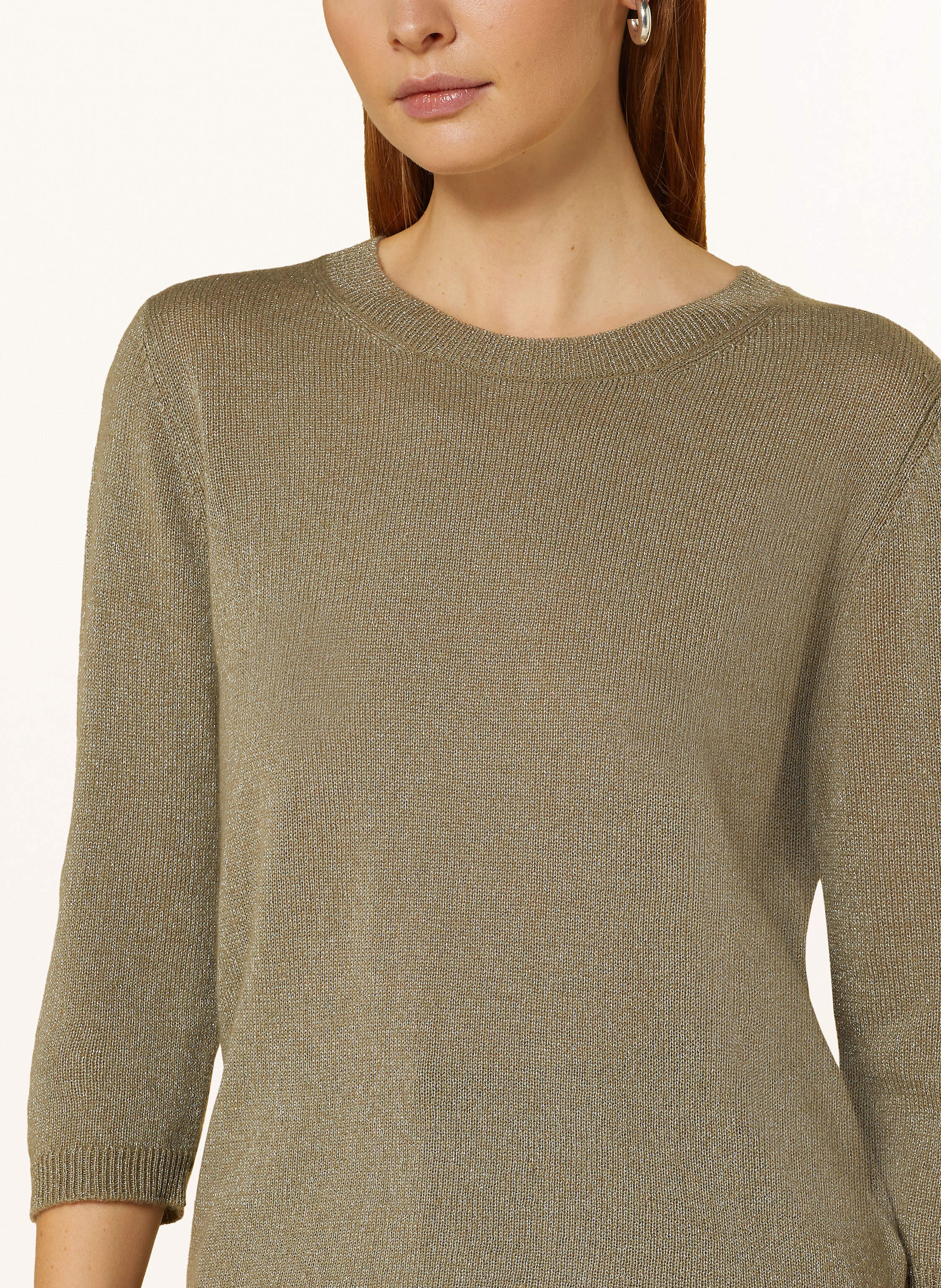 Thumbnail - Darling Harbour Cashmere-Pullover Mit Glitzergarn gruen