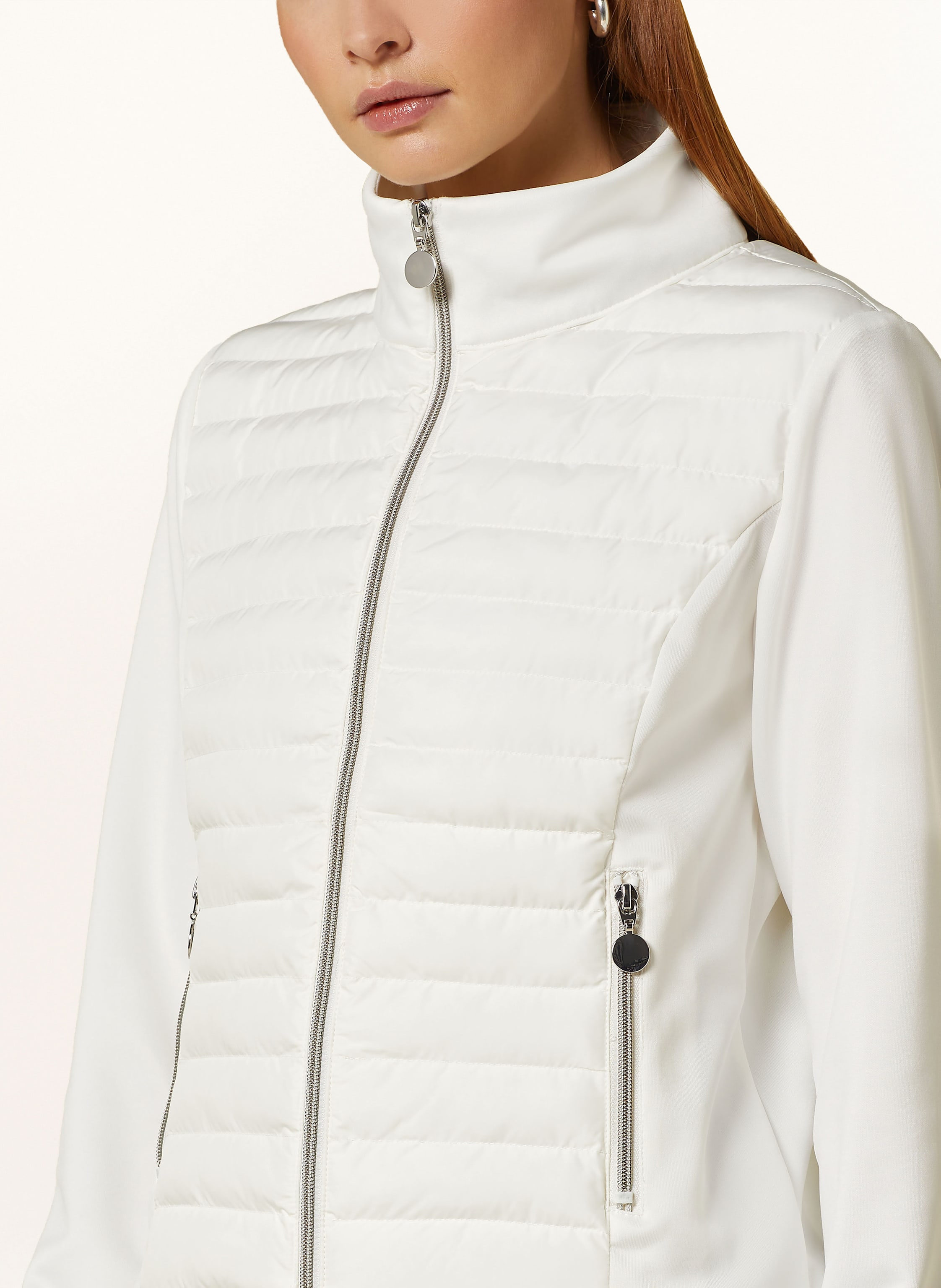 Thumbnail - Darling Harbour Steppjacke Im Materialmix beige