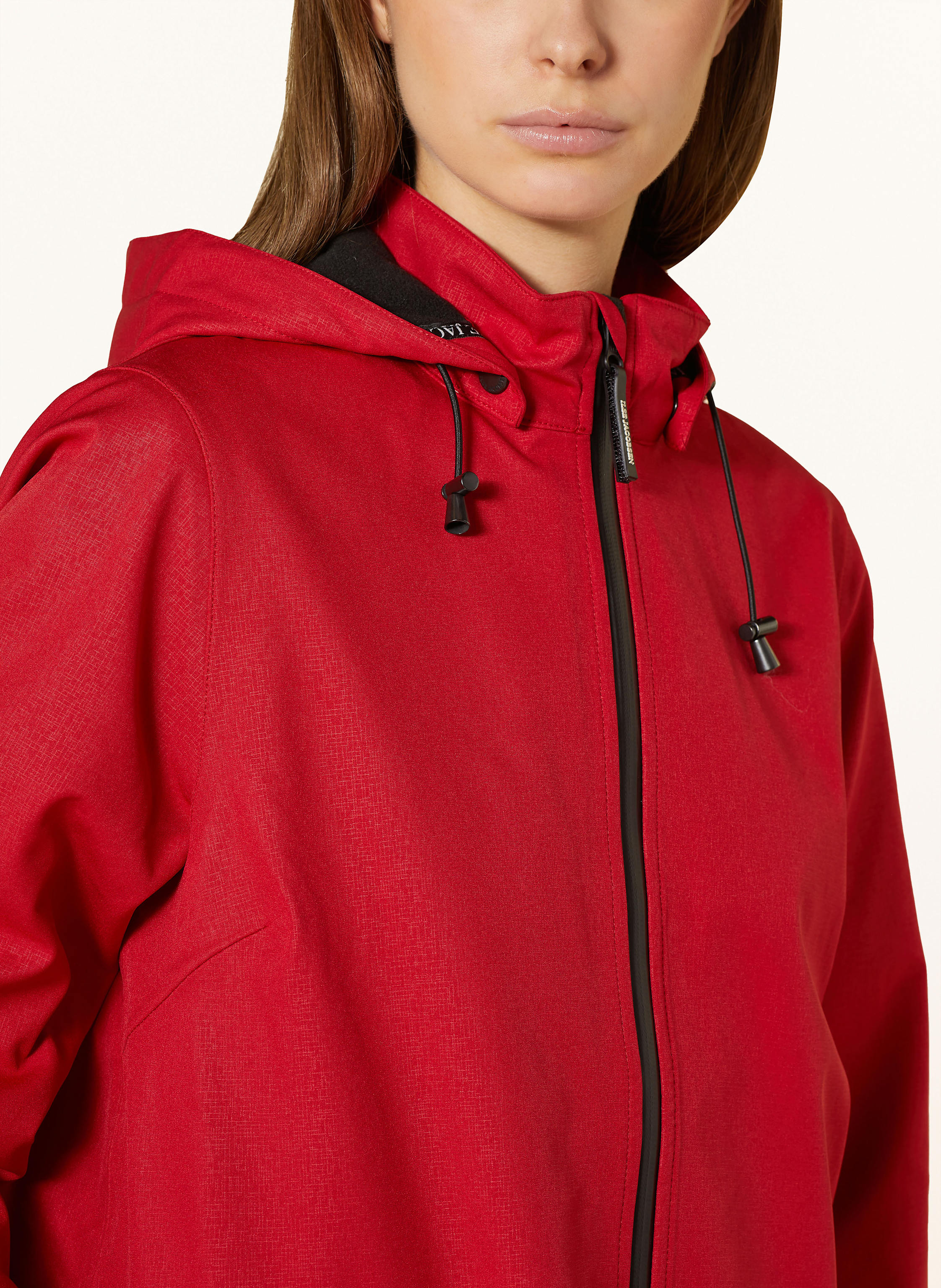 Thumbnail - Ilse Jacobsen Regenmantel Mit Abnehmbarer Kapuze rot