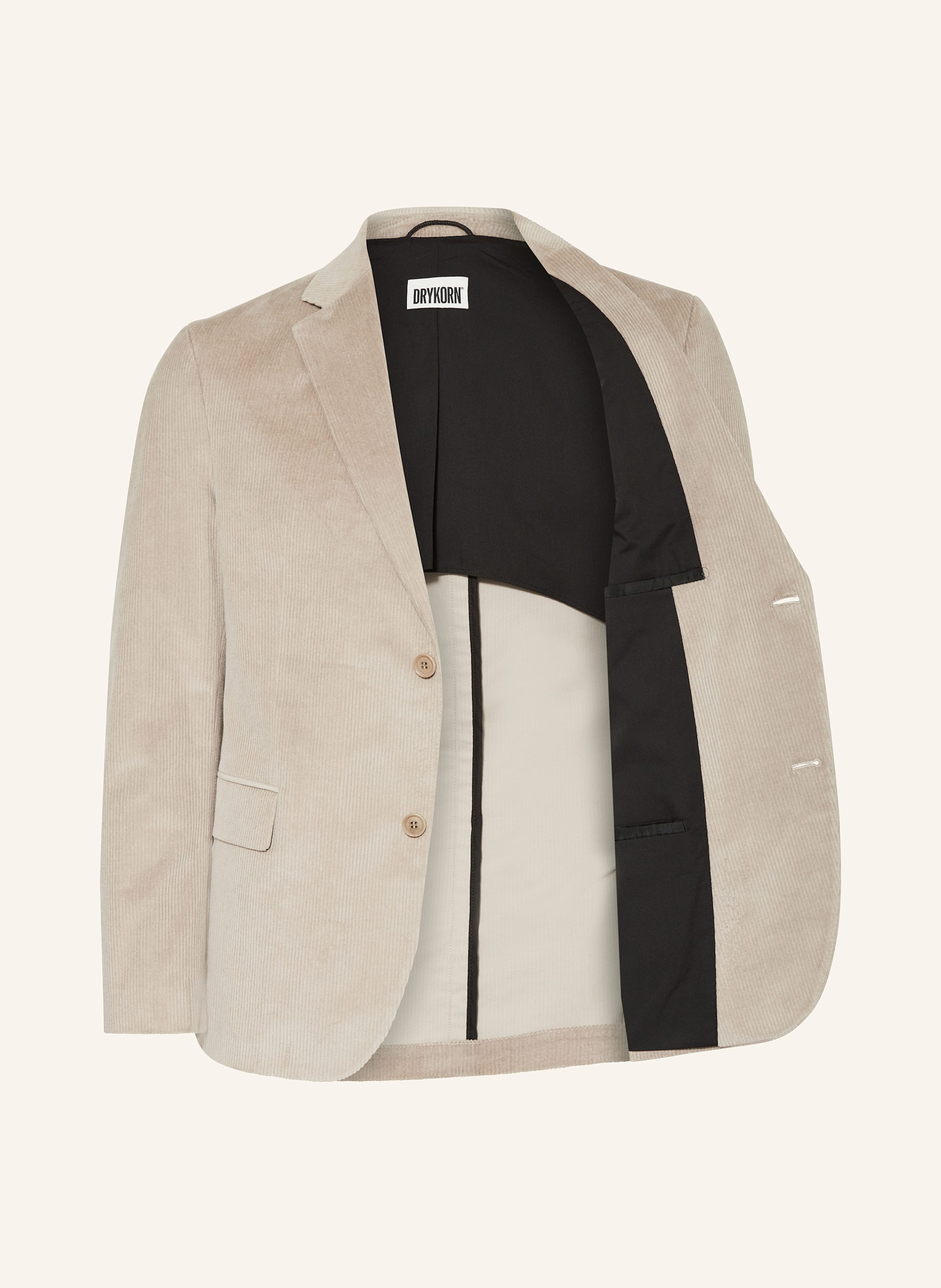 Thumbnail - Drykorn Anzugsakko Yames Regular Fit Aus Cord beige