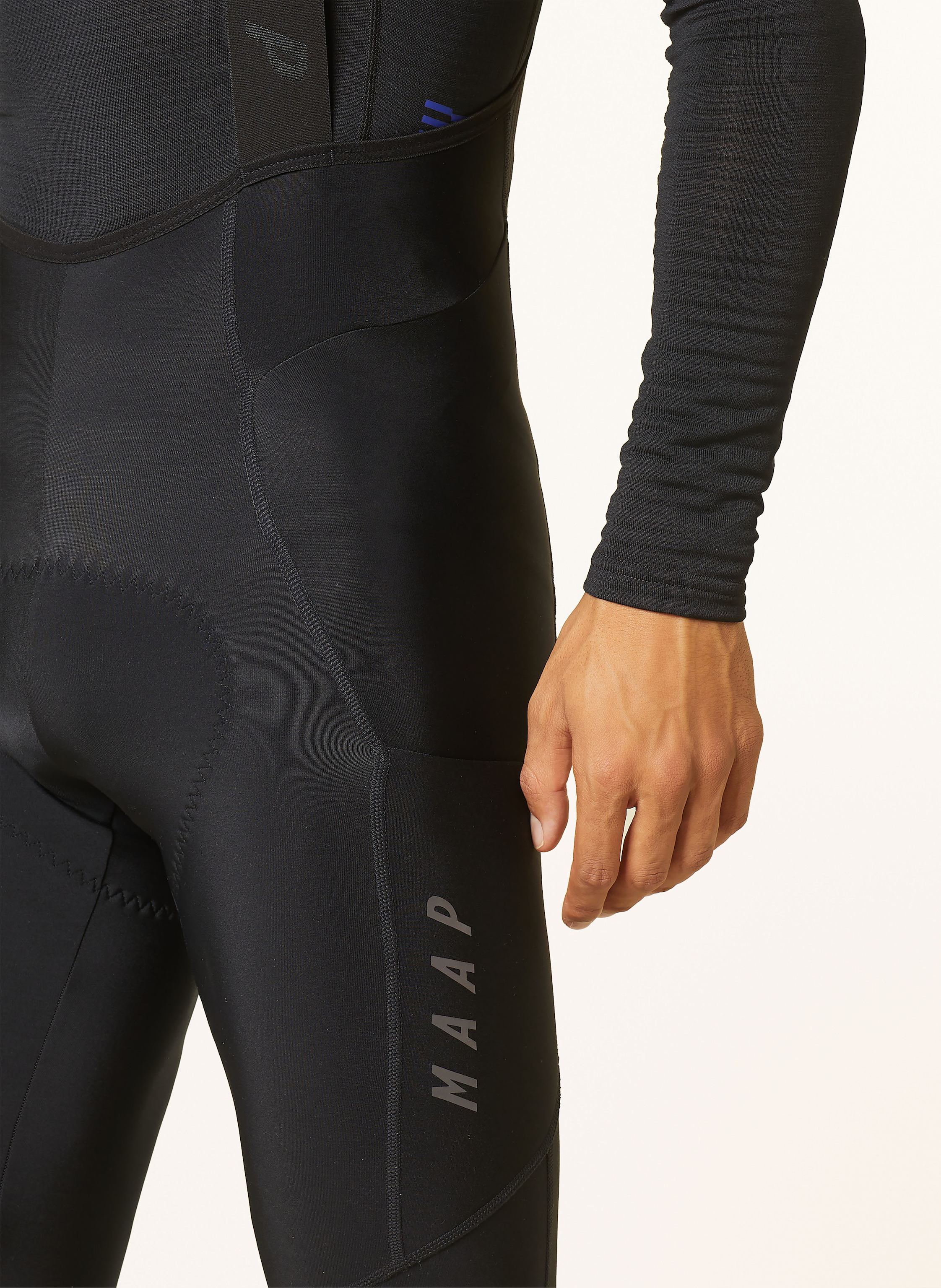 Thumbnail - Maap Thermo-Radhose Evo Thermal Mit Trägern Und Gepolstertem Einsatz schwarz
