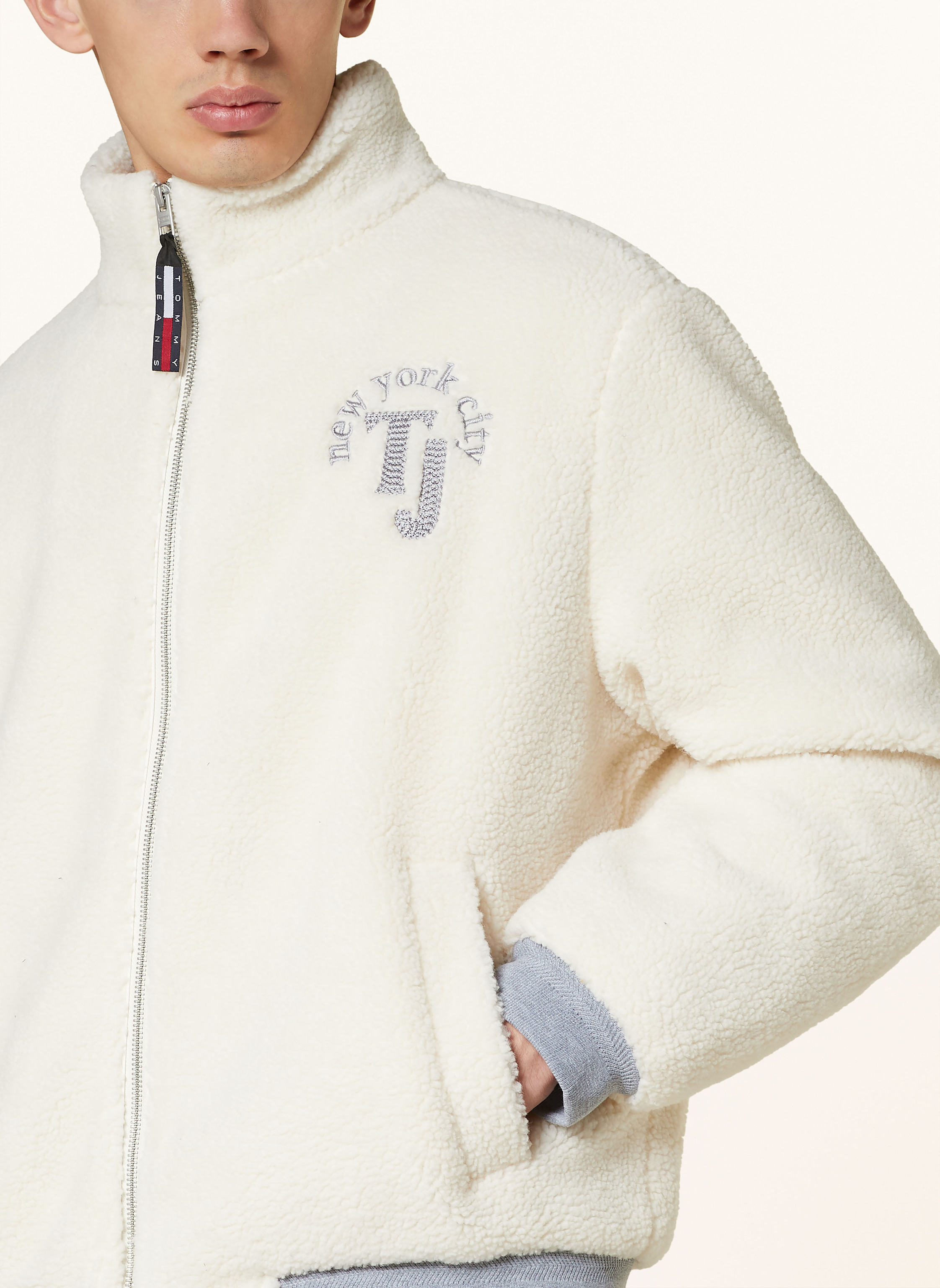 Thumbnail - Tommy Jeans Teddyfell-Blouson weiss