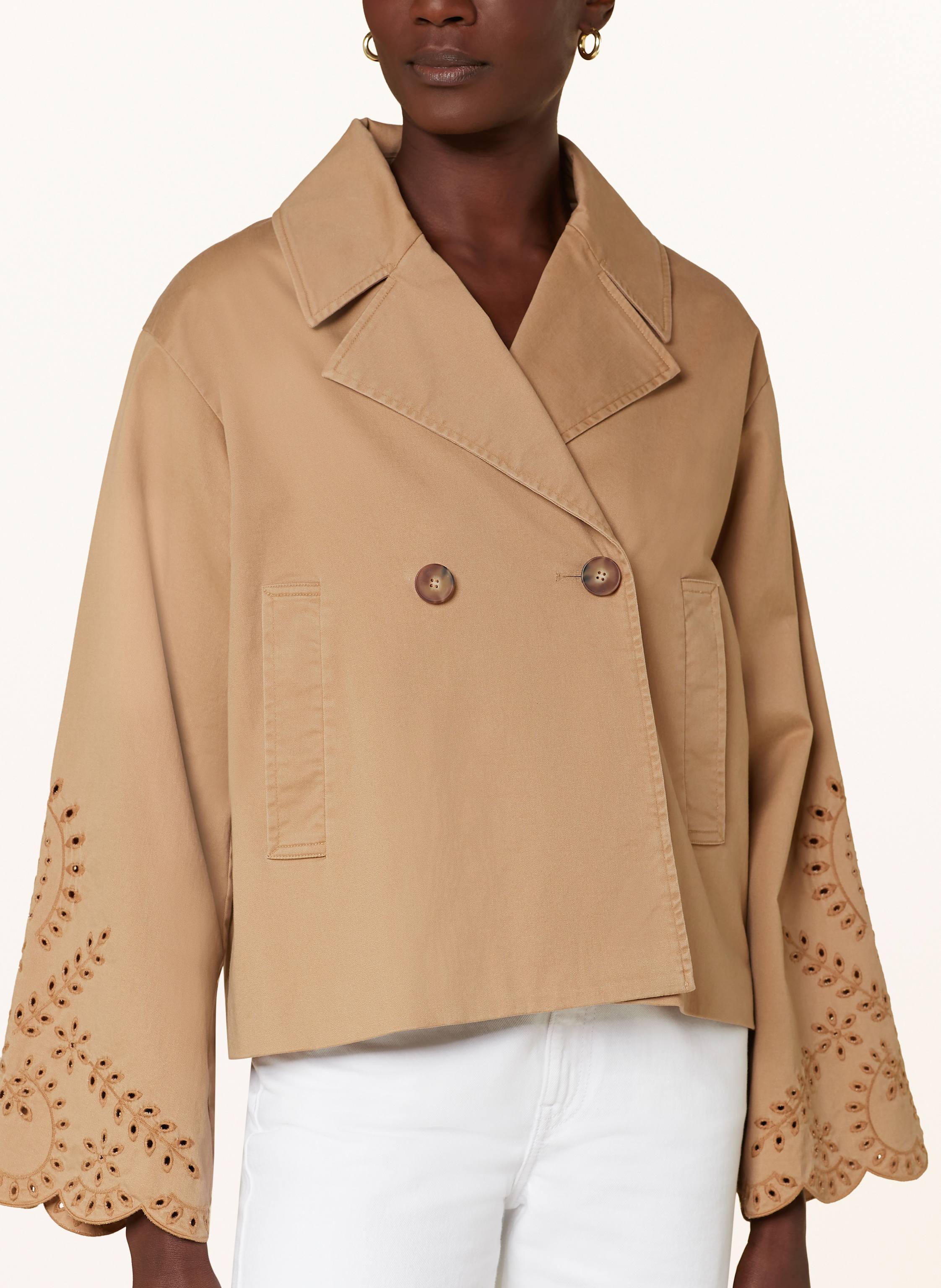 Thumbnail - Riani Trench-Jacke beige