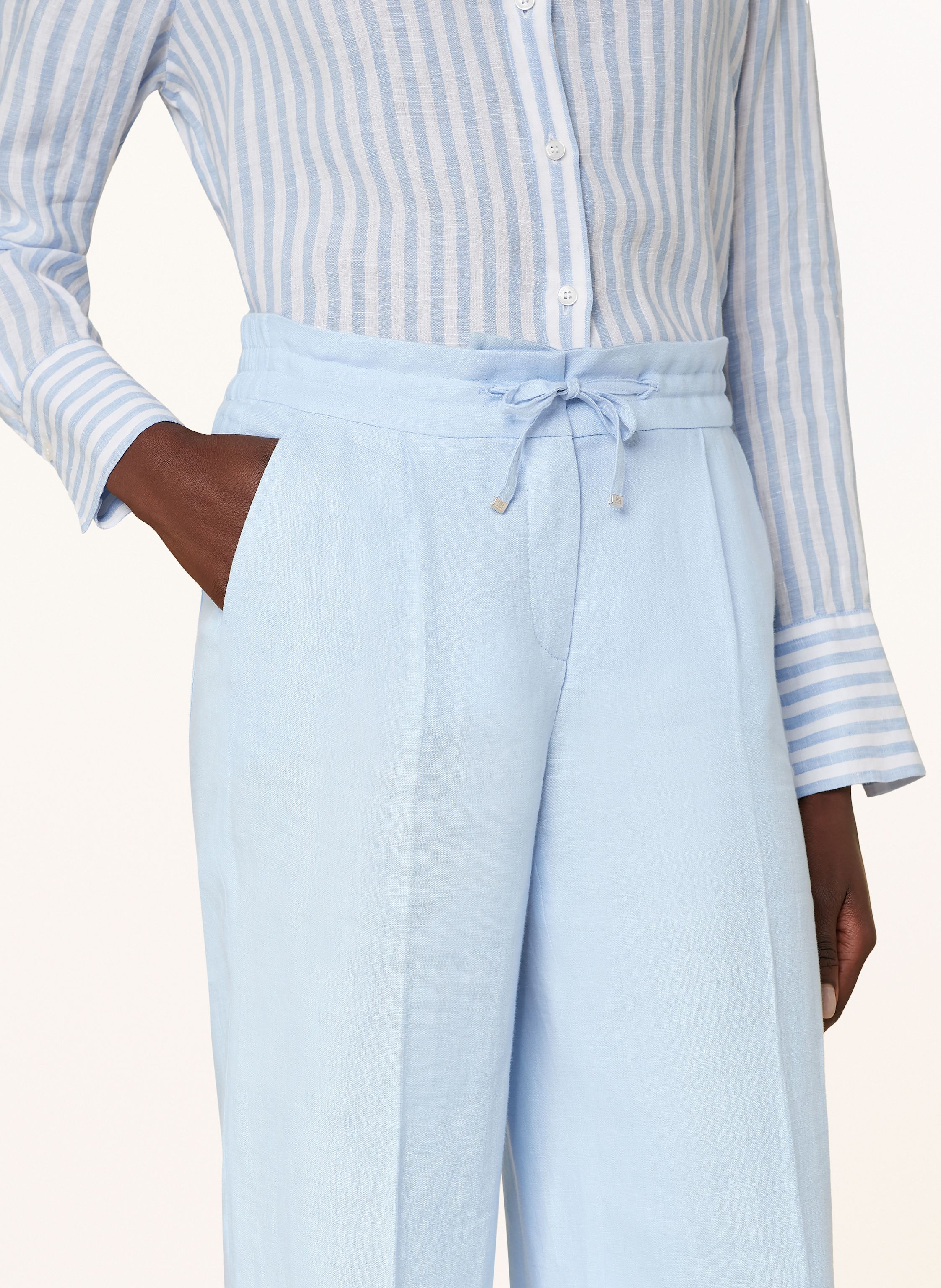 Thumbnail - Riani Marlenehose Aus Leinen blau