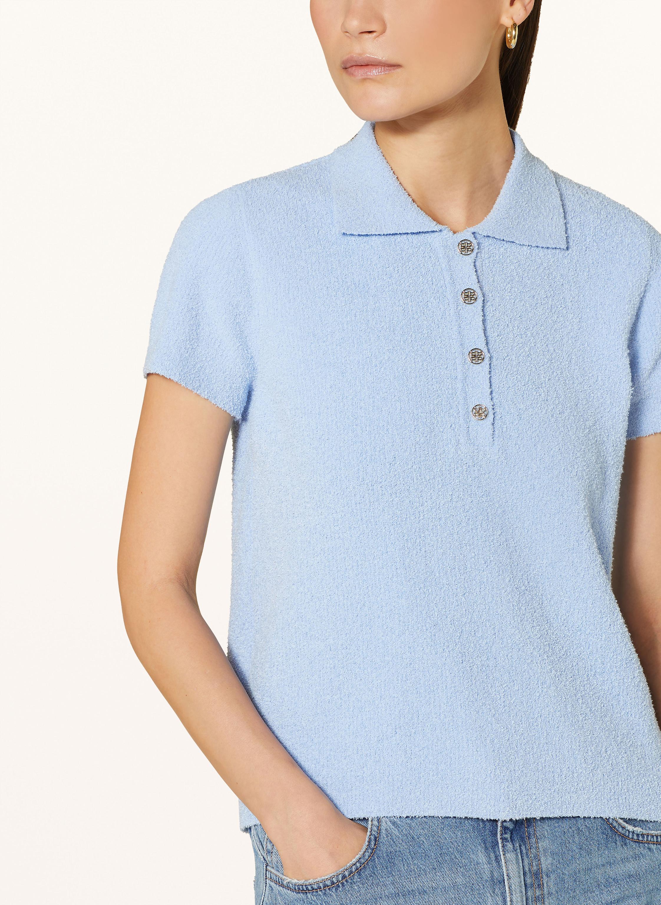 Thumbnail - Riani Bouclé-Poloshirt blau