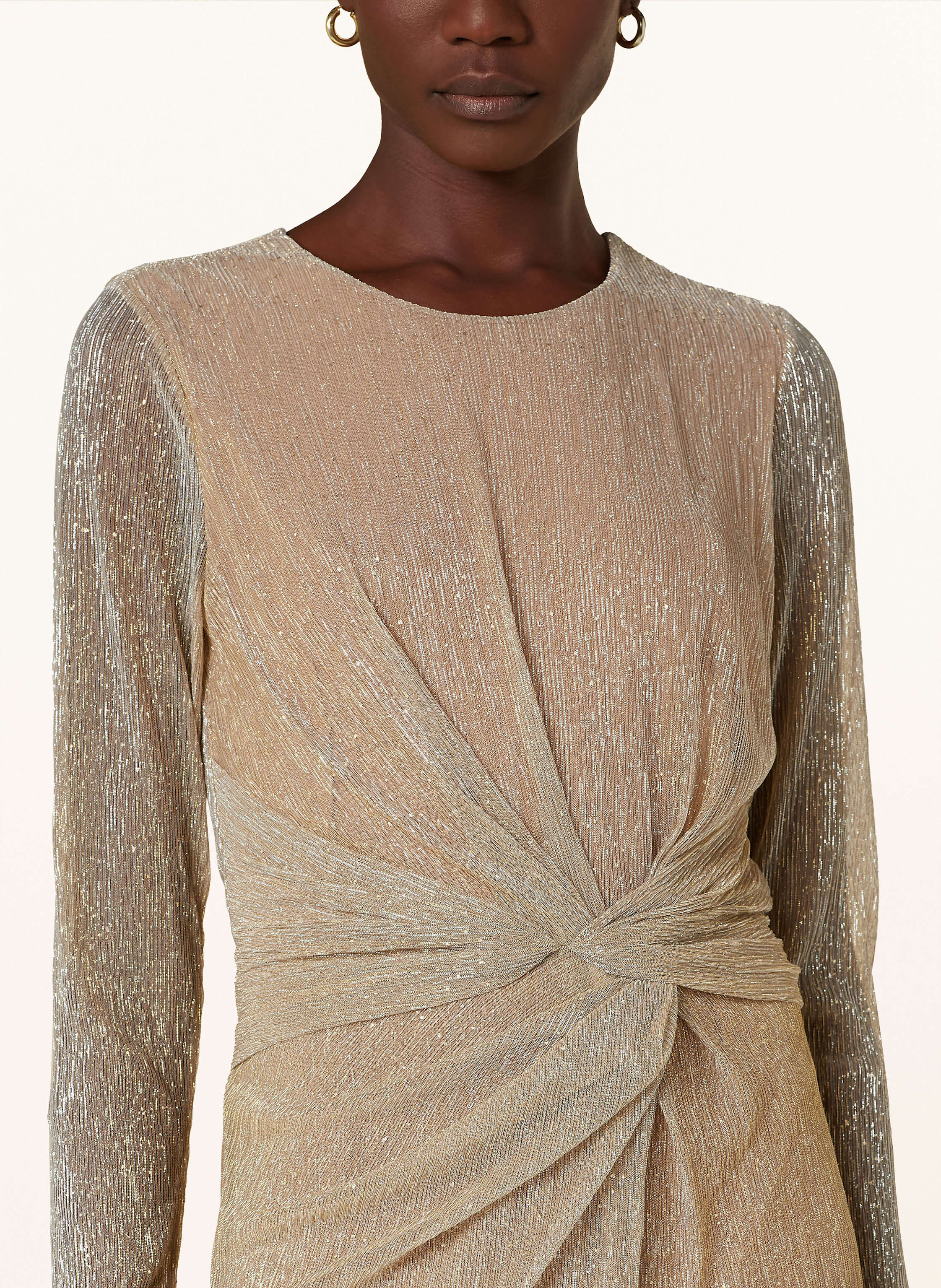 Thumbnail - Riani Cocktailkleid Mit Glitzergarn gold