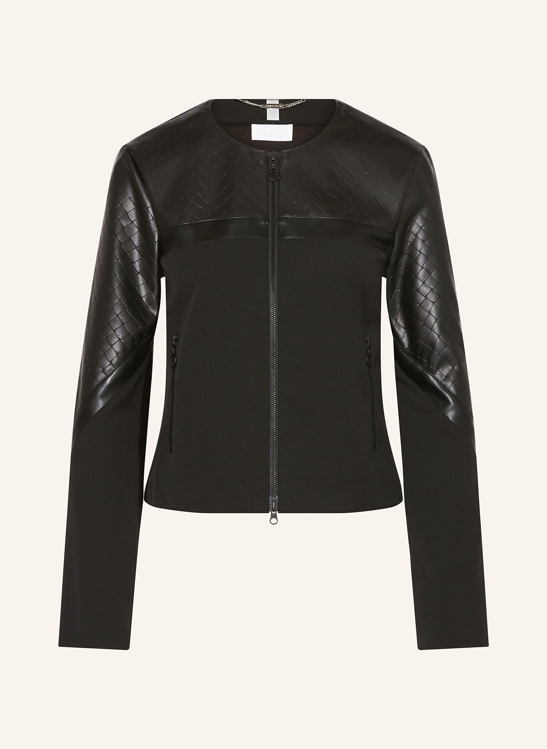 Bcbg cropped leather jacket best sale