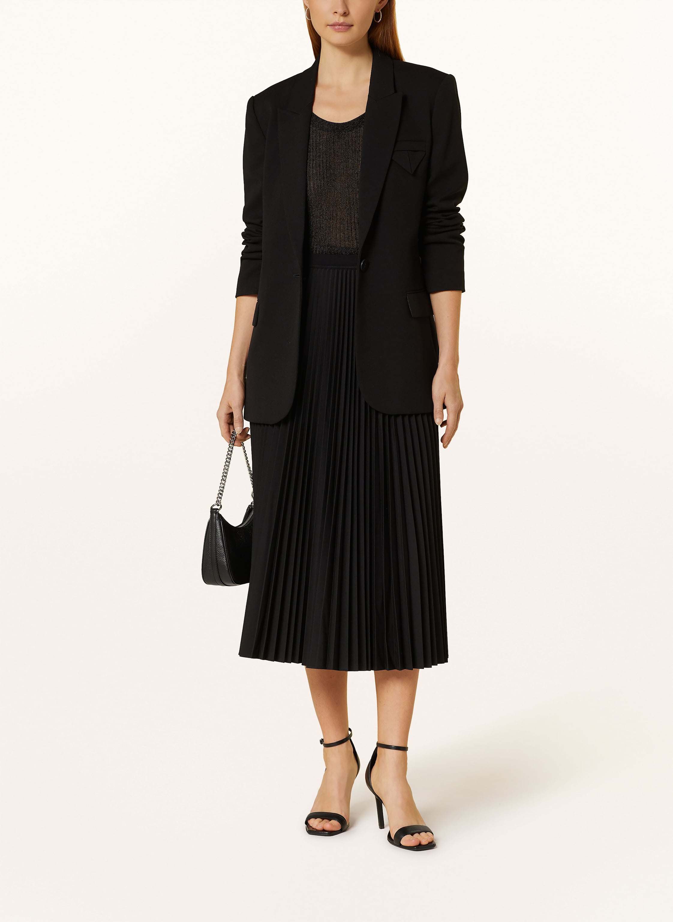 Thumbnail - Mos Mosh Stricktop Mmrelana Mit Glanzgarn schwarz