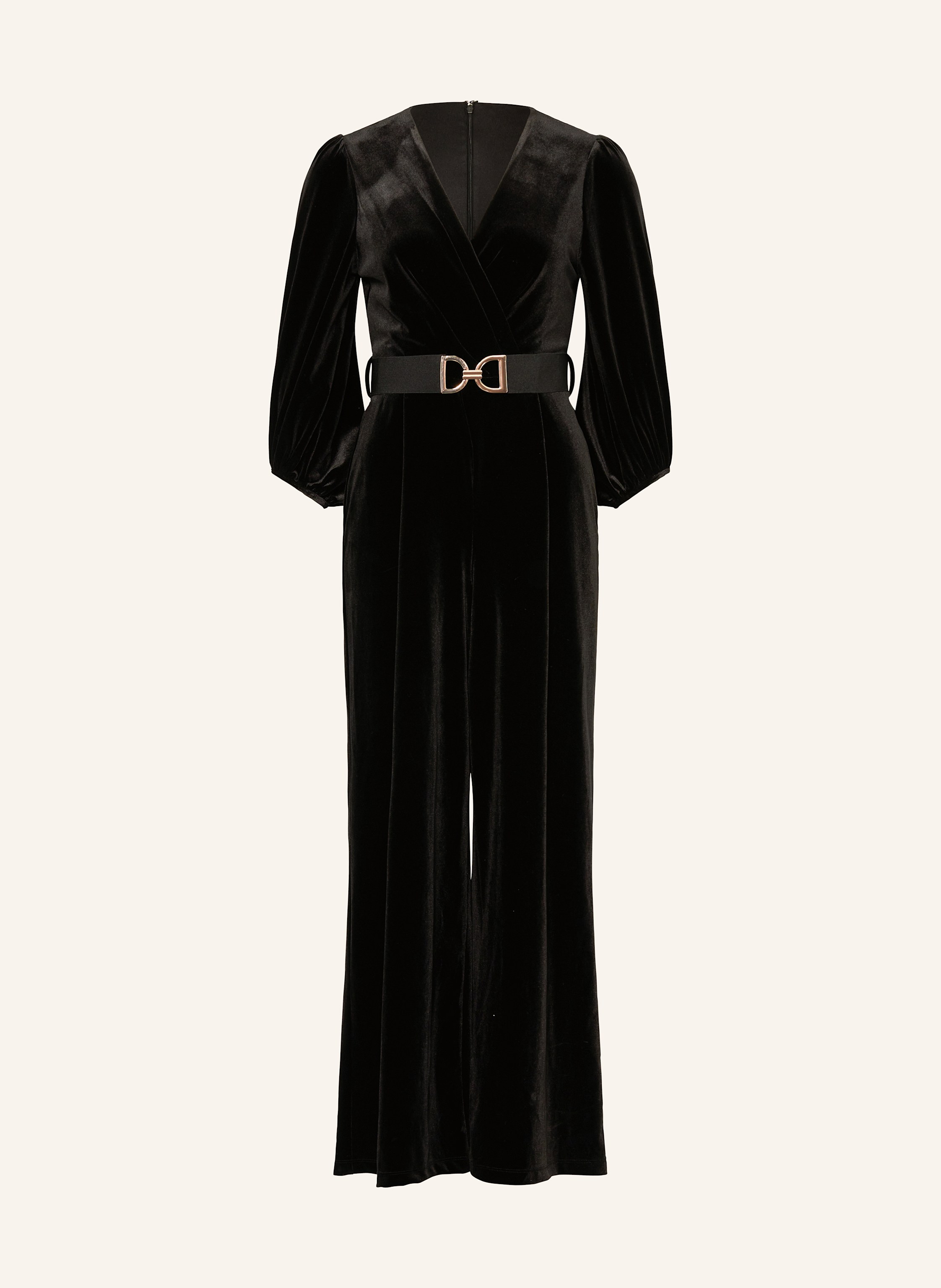 Black velvet jumpsuit new look discount