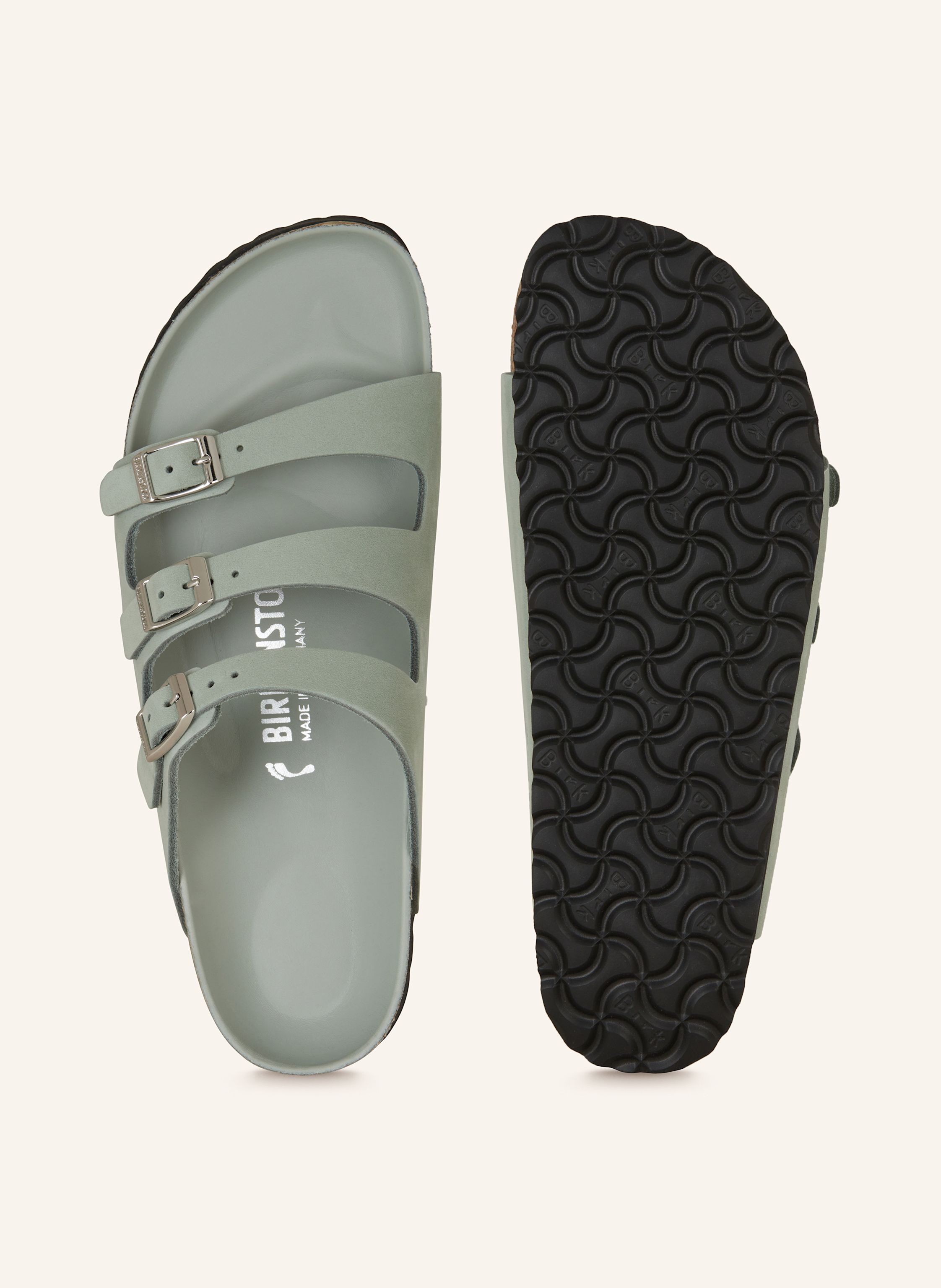 Thumbnail - Birkenstock Pantoletten Florida Fresh grau