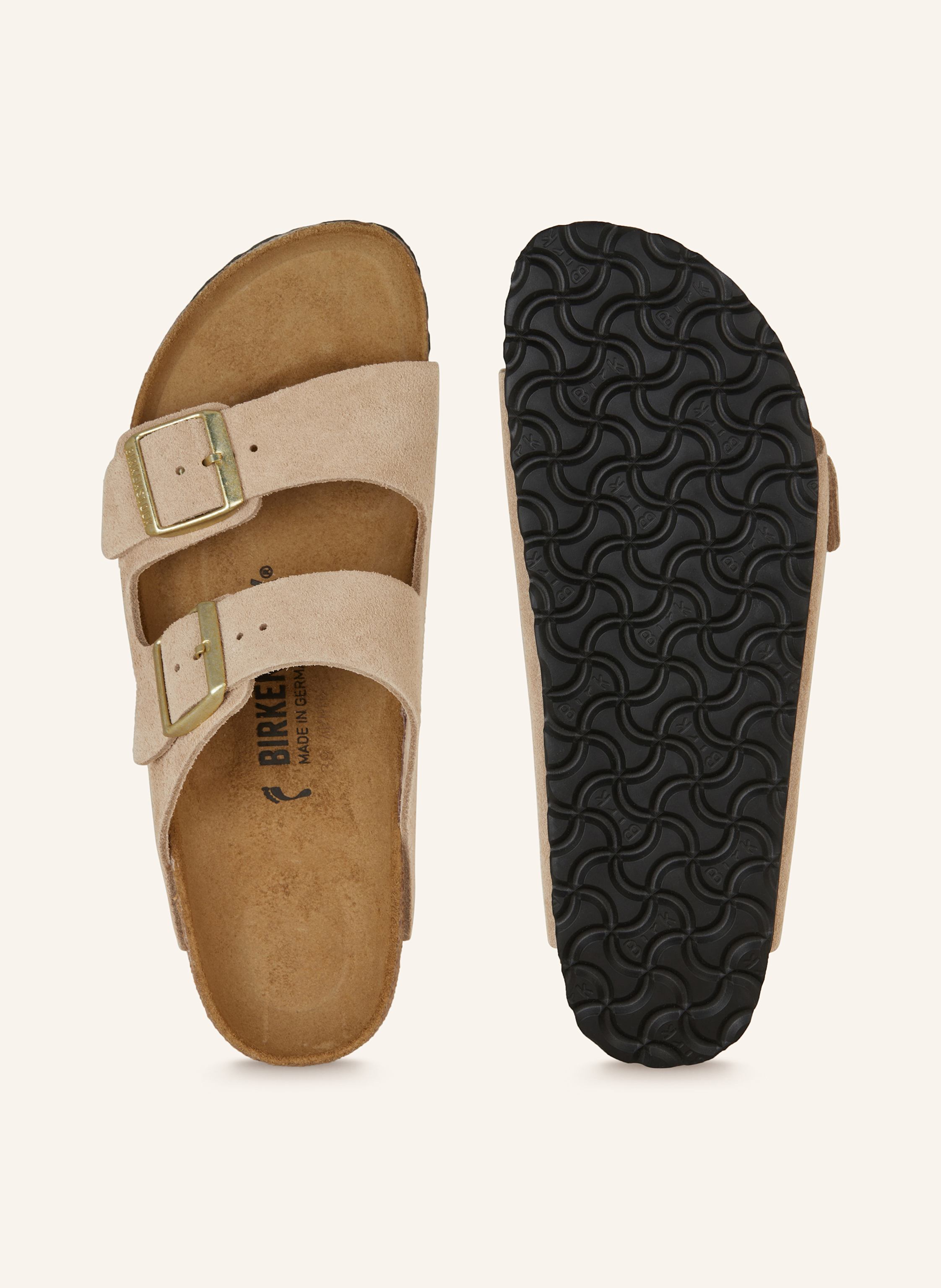 Thumbnail - Birkenstock Pantoletten Arizona Leve beige