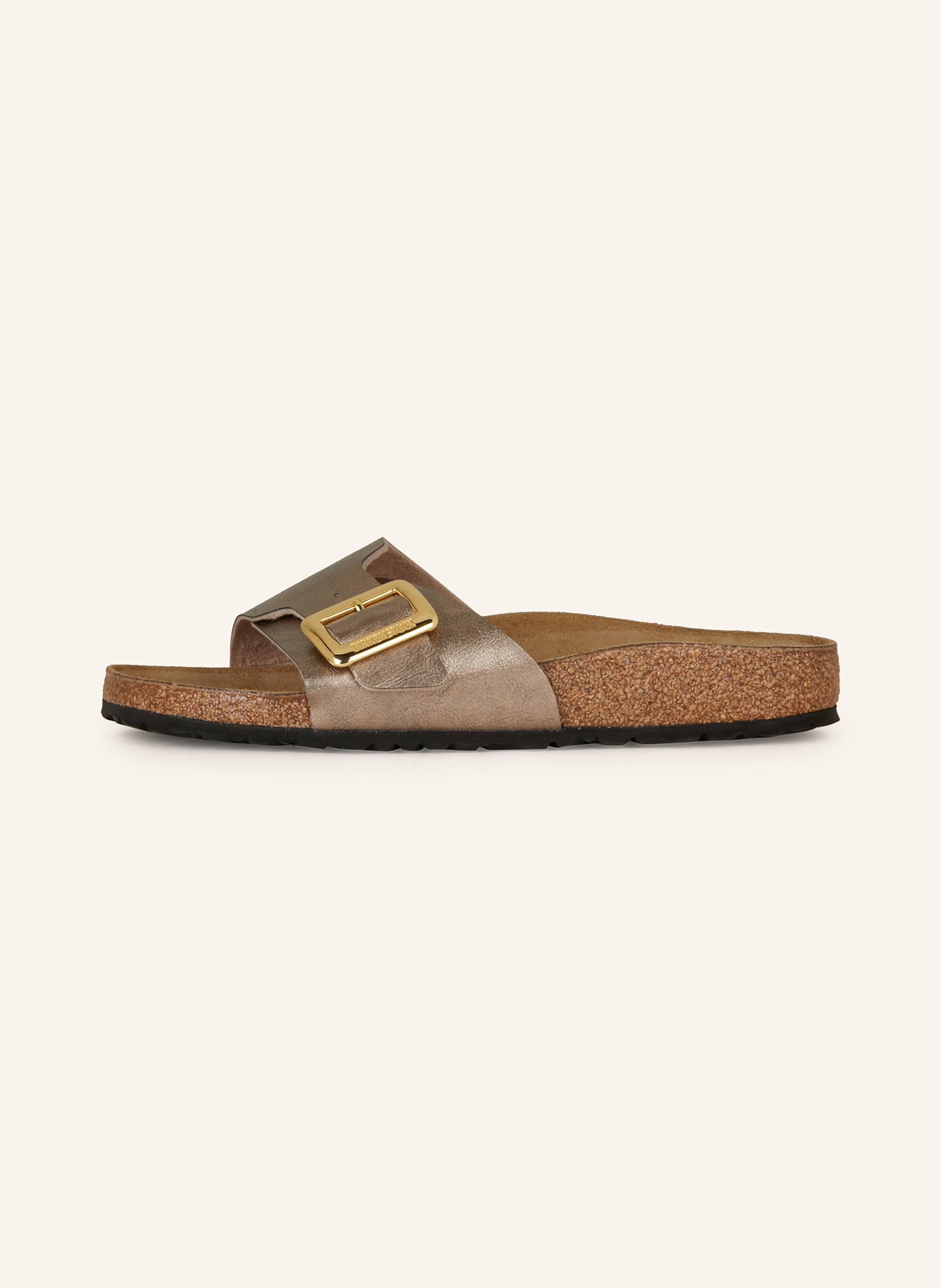 Thumbnail - Birkenstock Pantoletten Catalina Cushion Buckle beige