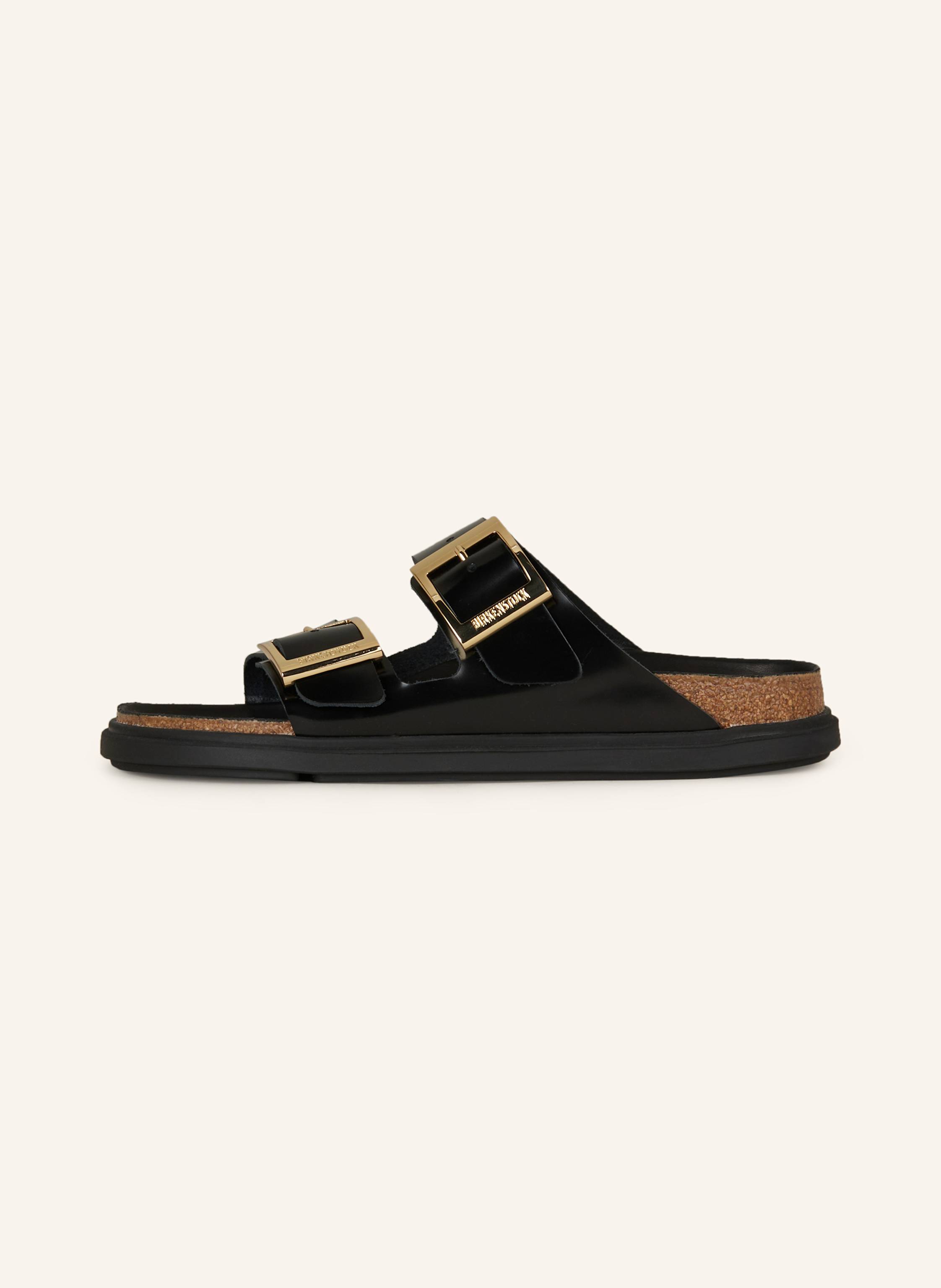 Thumbnail - Birkenstock Pantoletten Arizona Droplet Buckle schwarz