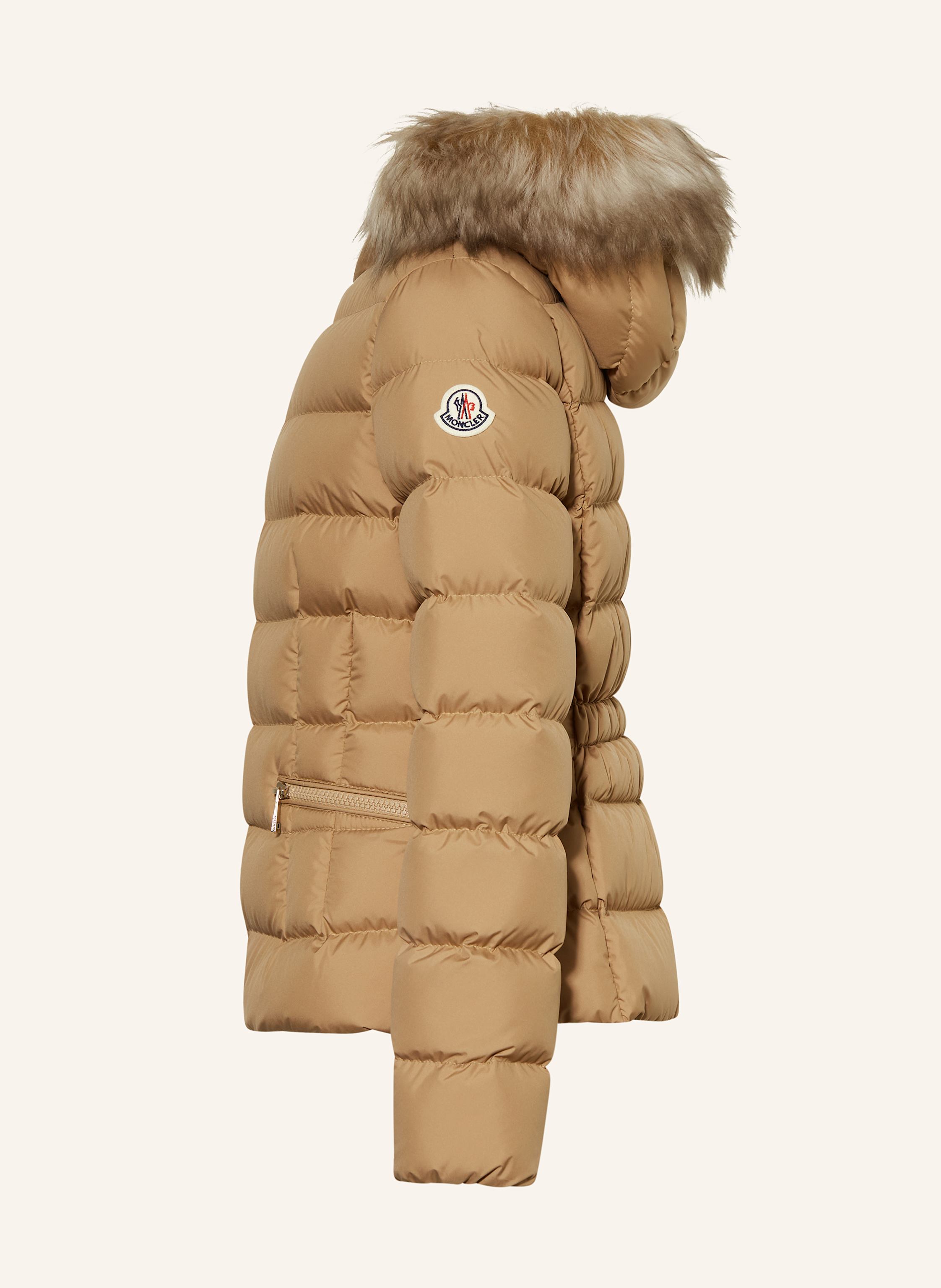 Thumbnail - Moncler Enfant Daunenjacke Boedette braun