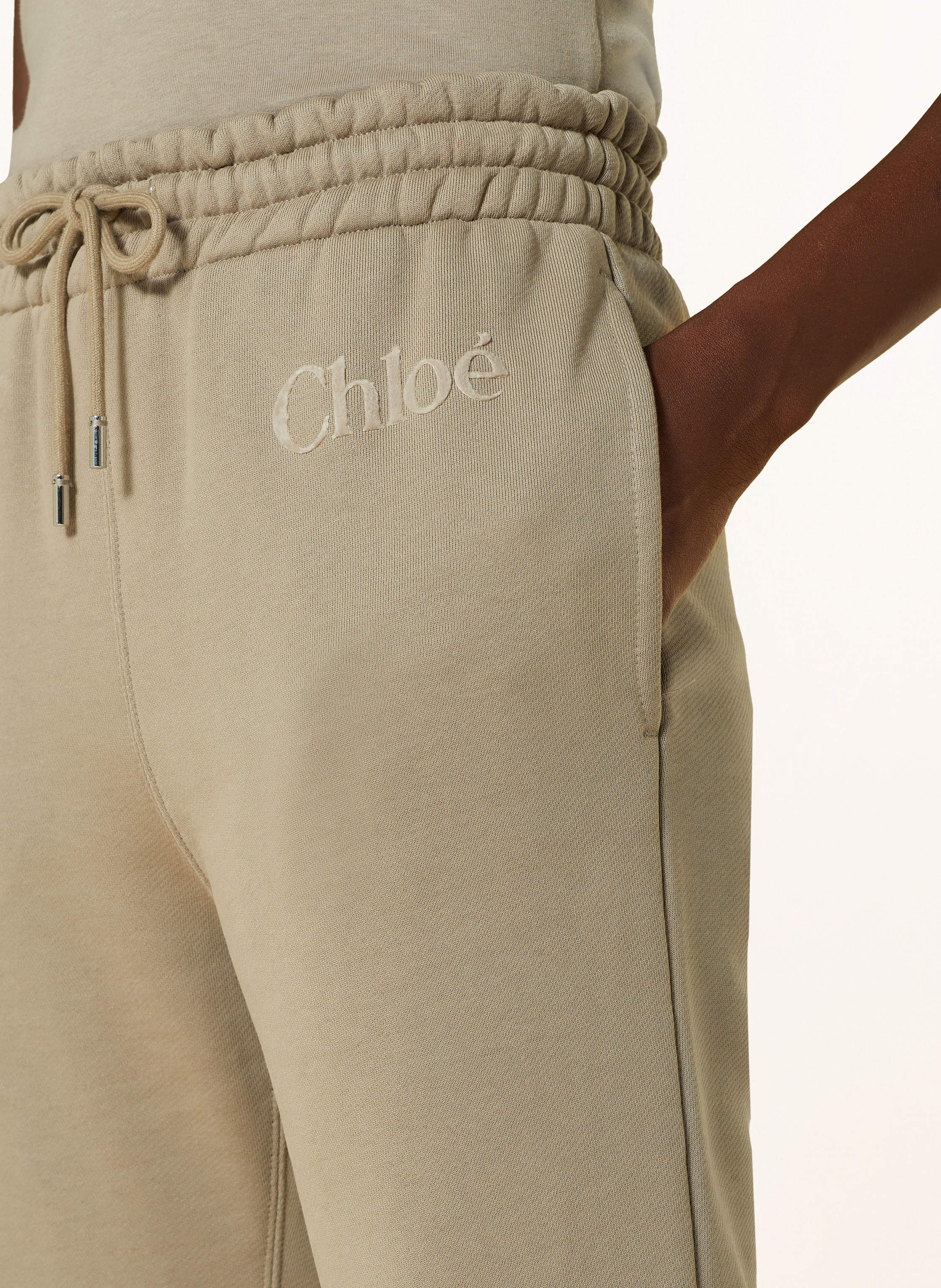 Thumbnail - Chloé Hose Im Jogging-Stil beige