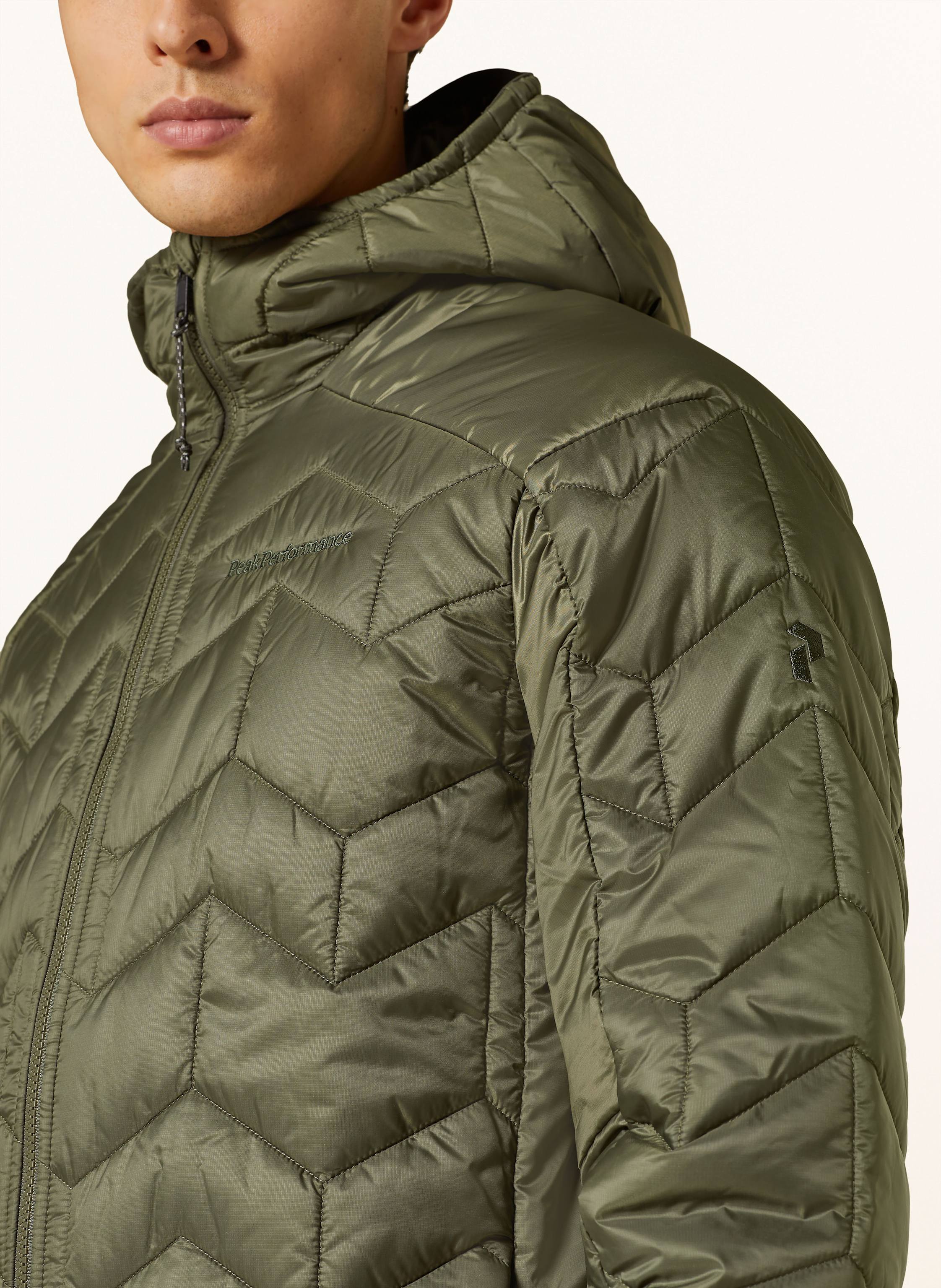 Thumbnail - Peak Performance Steppjacke Elevate Hood gruen