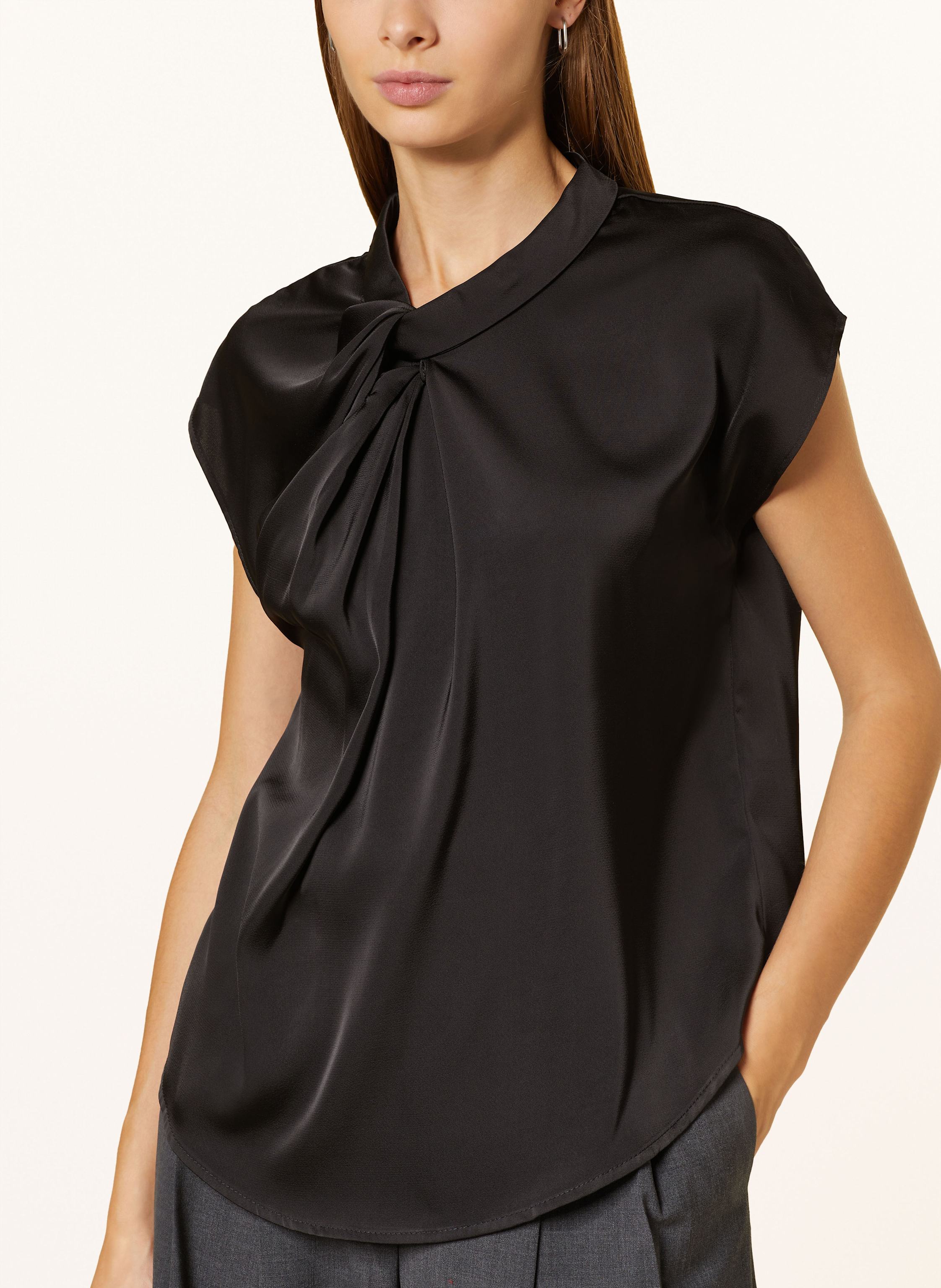 Thumbnail - Neo Noir Blusenshirt Fleur Aus Satin schwarz