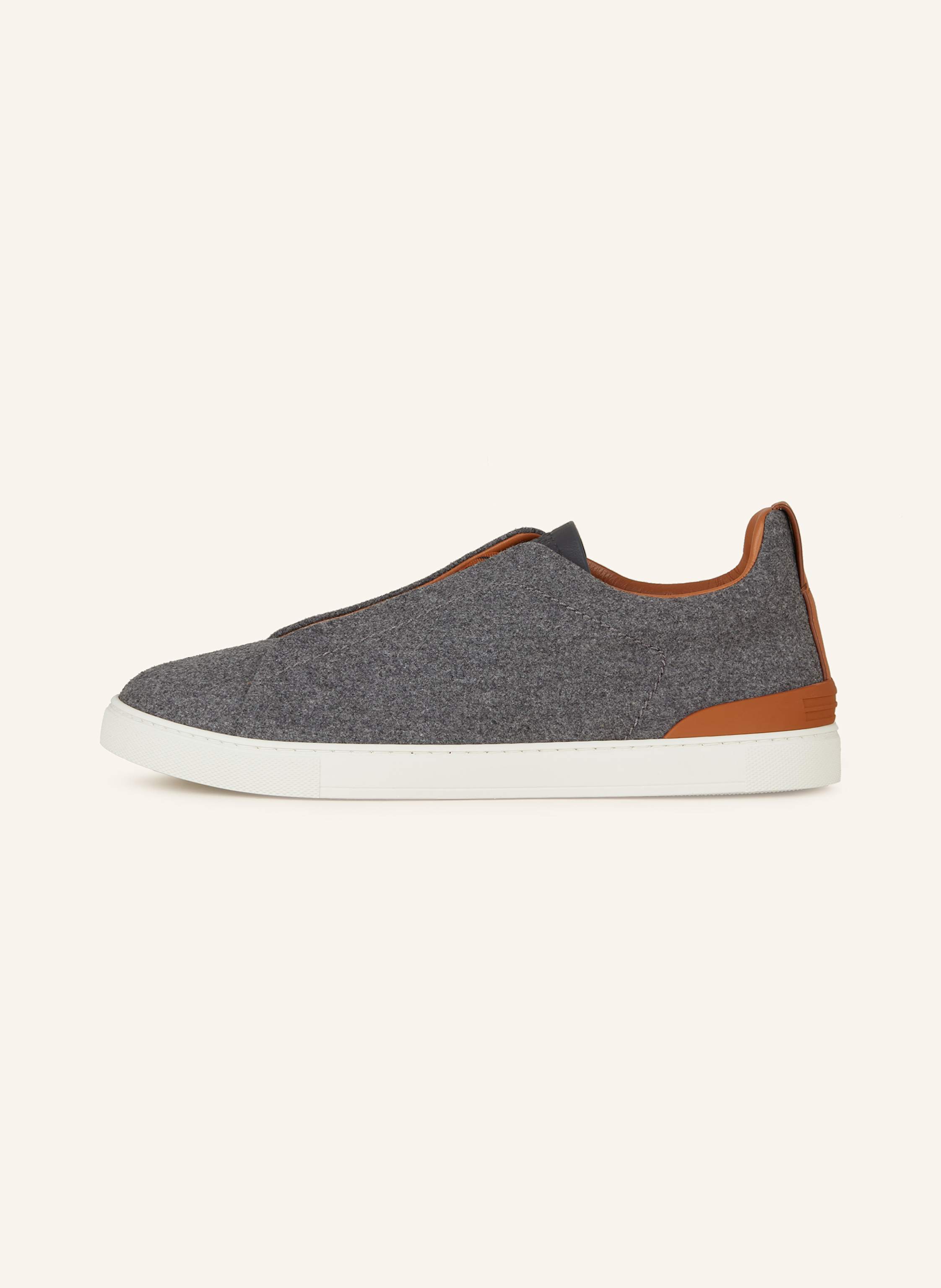 Thumbnail - Zegna Slip-On-Sneaker Triple Stitch grau