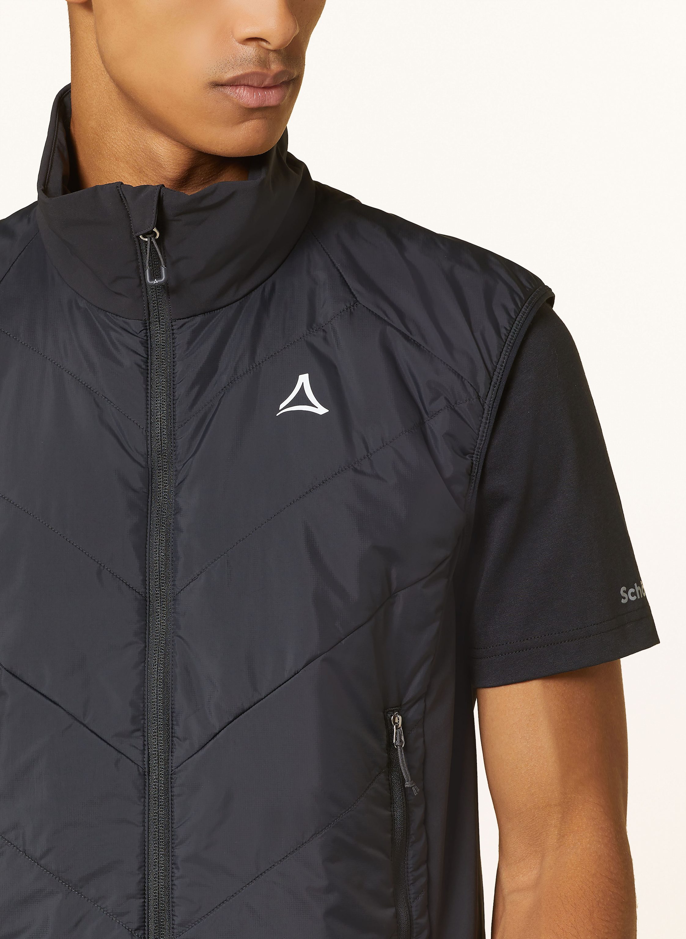 Thumbnail - Schöffel Hybrid-Steppweste Blaueis schwarz