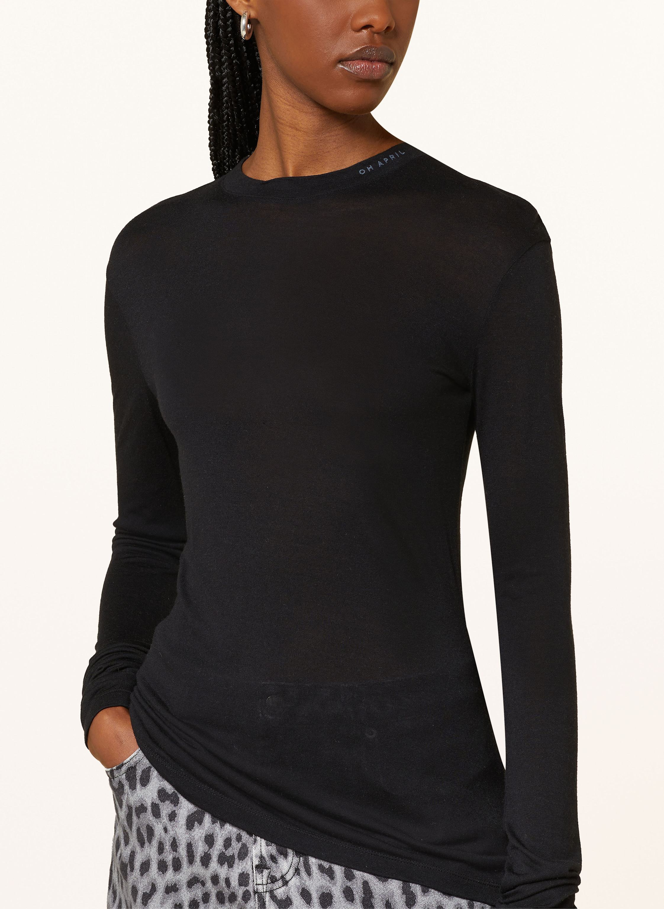 Thumbnail - Oh April Longsleeve Willow schwarz