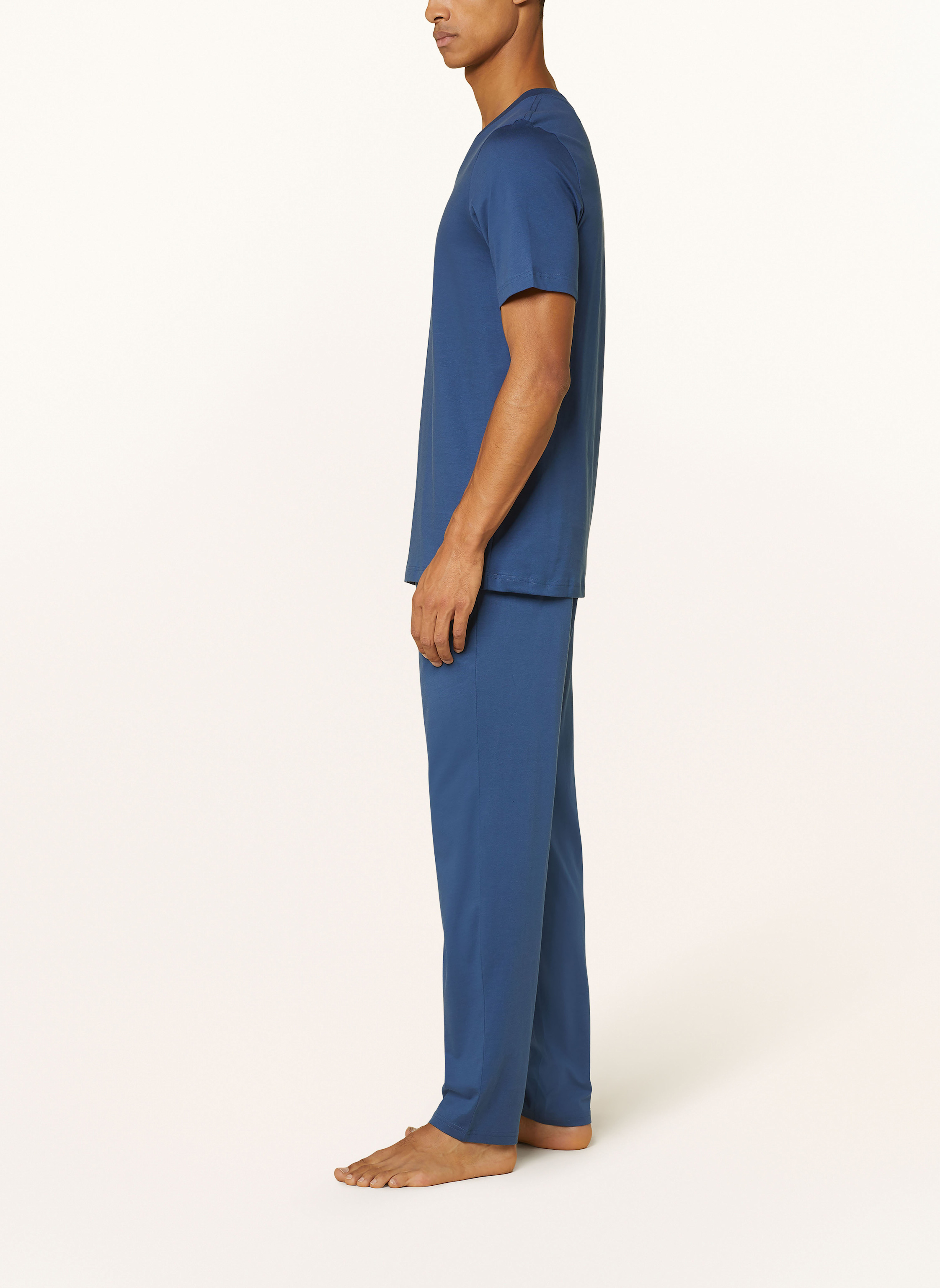 Thumbnail - Schiesser Schlafhose Mix+Relax blau