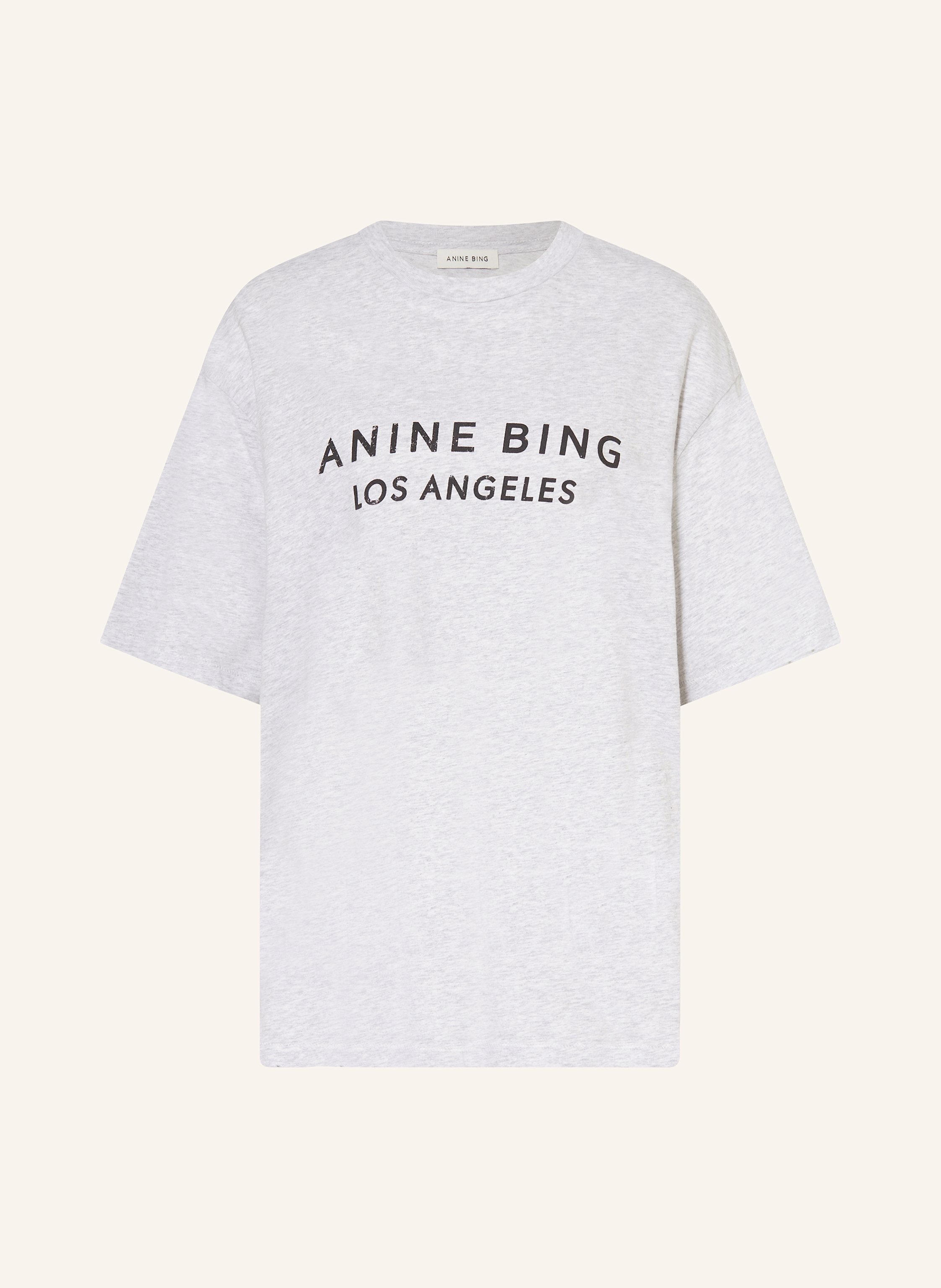 ANINE BING T shirt MYERS in light gray black