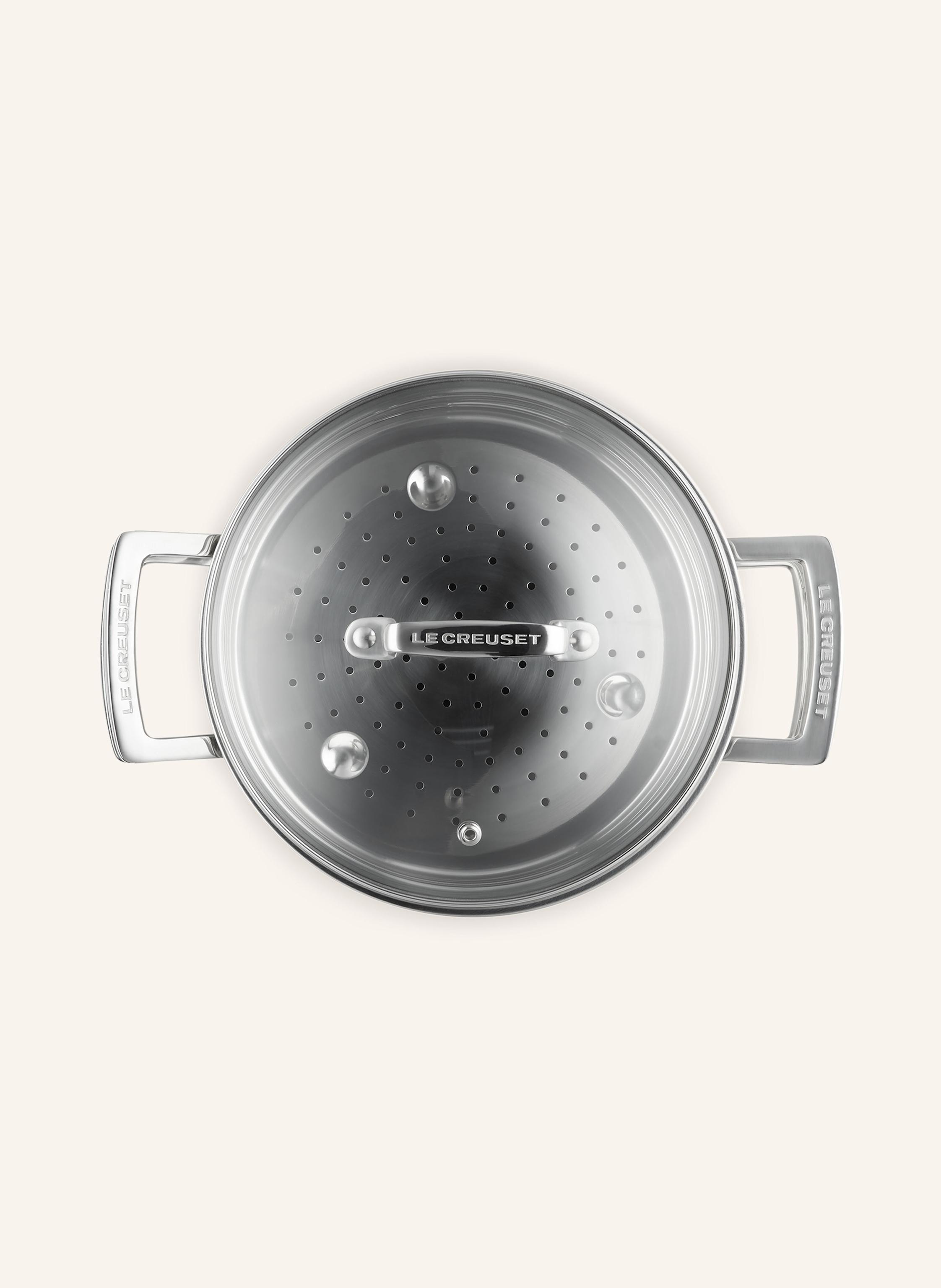 Thumbnail - Le Creuset Kochtopf Mit Dämpfeinsatz silber