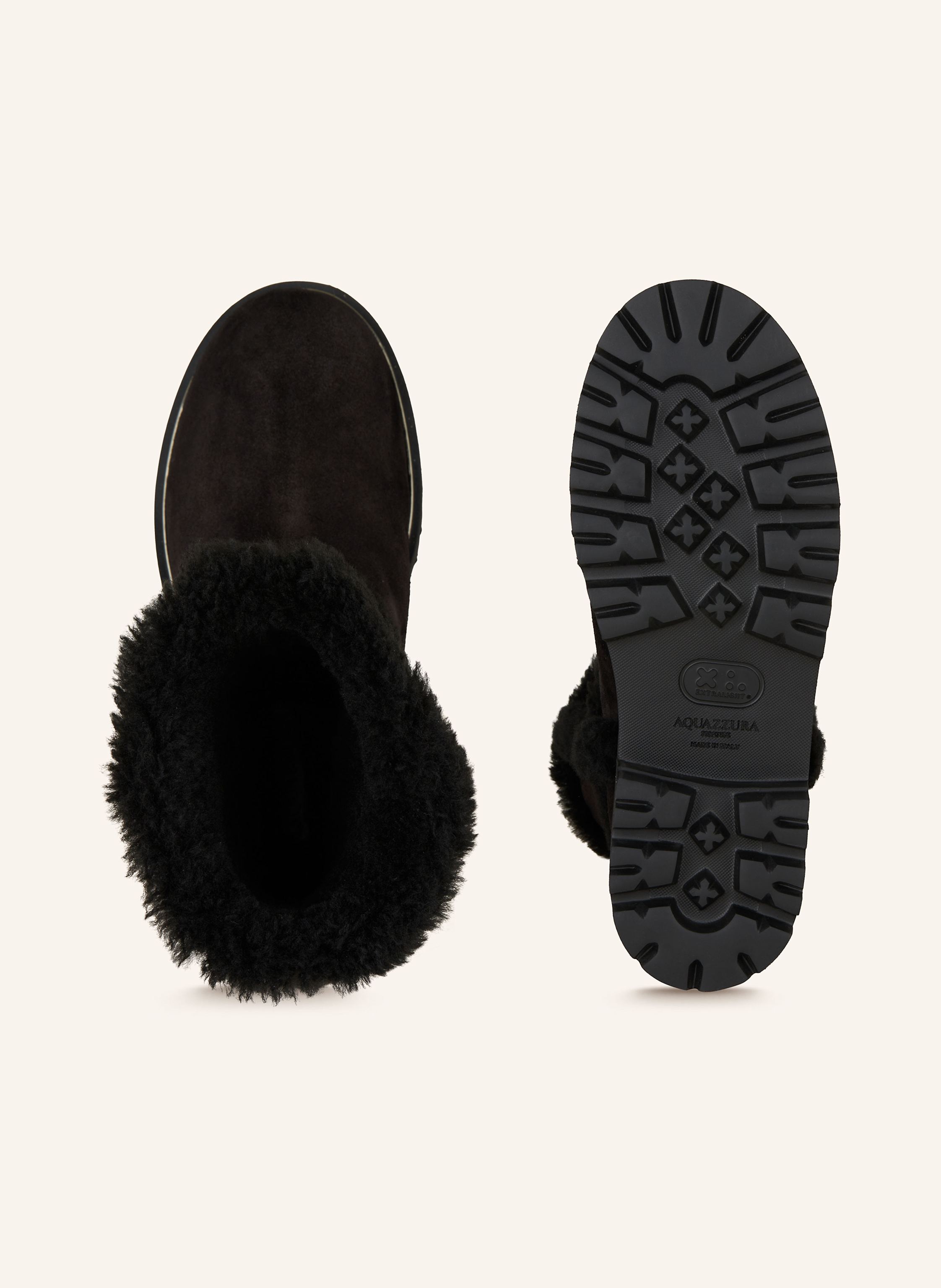 Thumbnail - Aquazzura Plateau-Boots Teddi schwarz