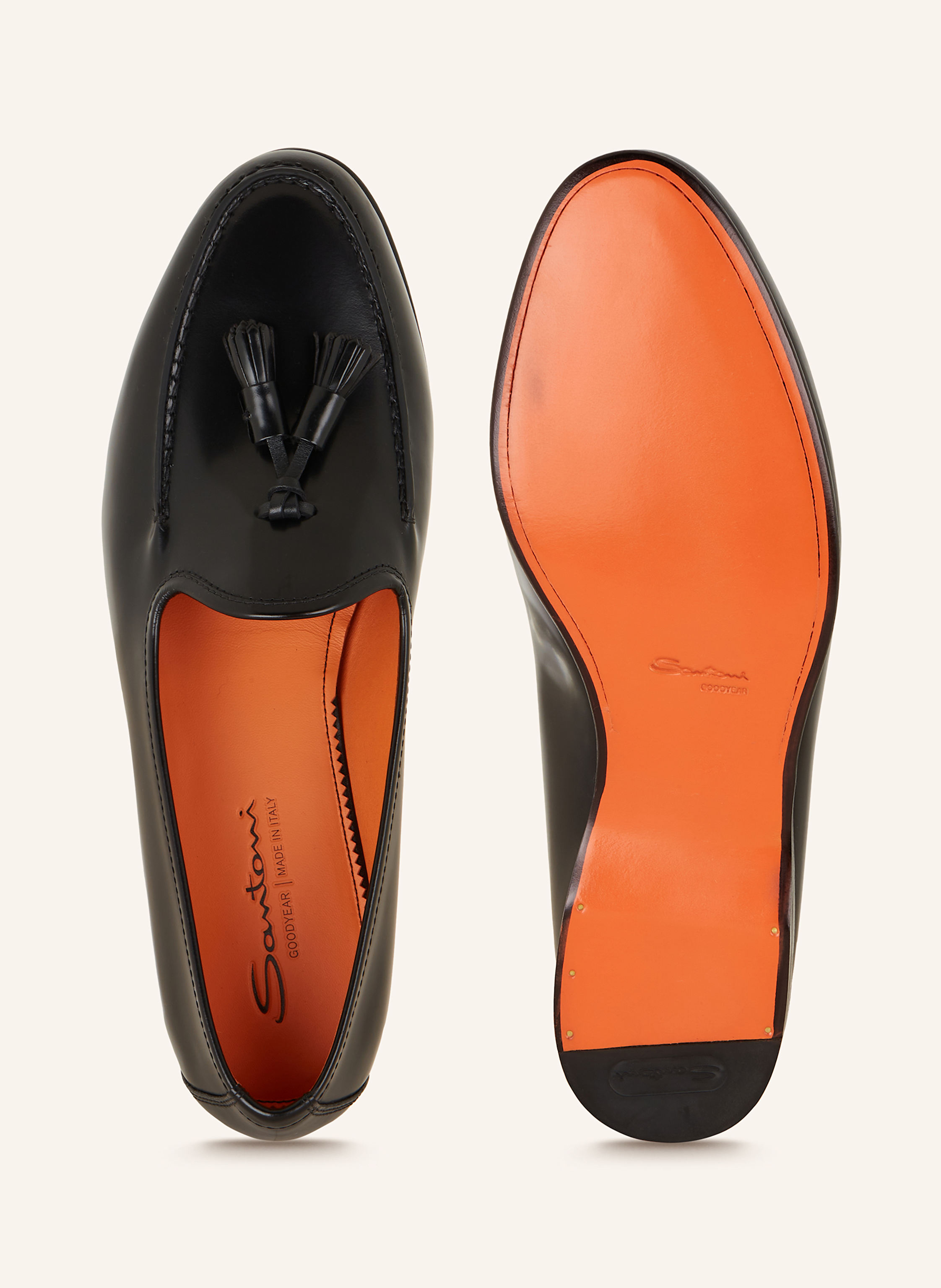 Thumbnail - Santoni Loafer Penny-pohn01 schwarz