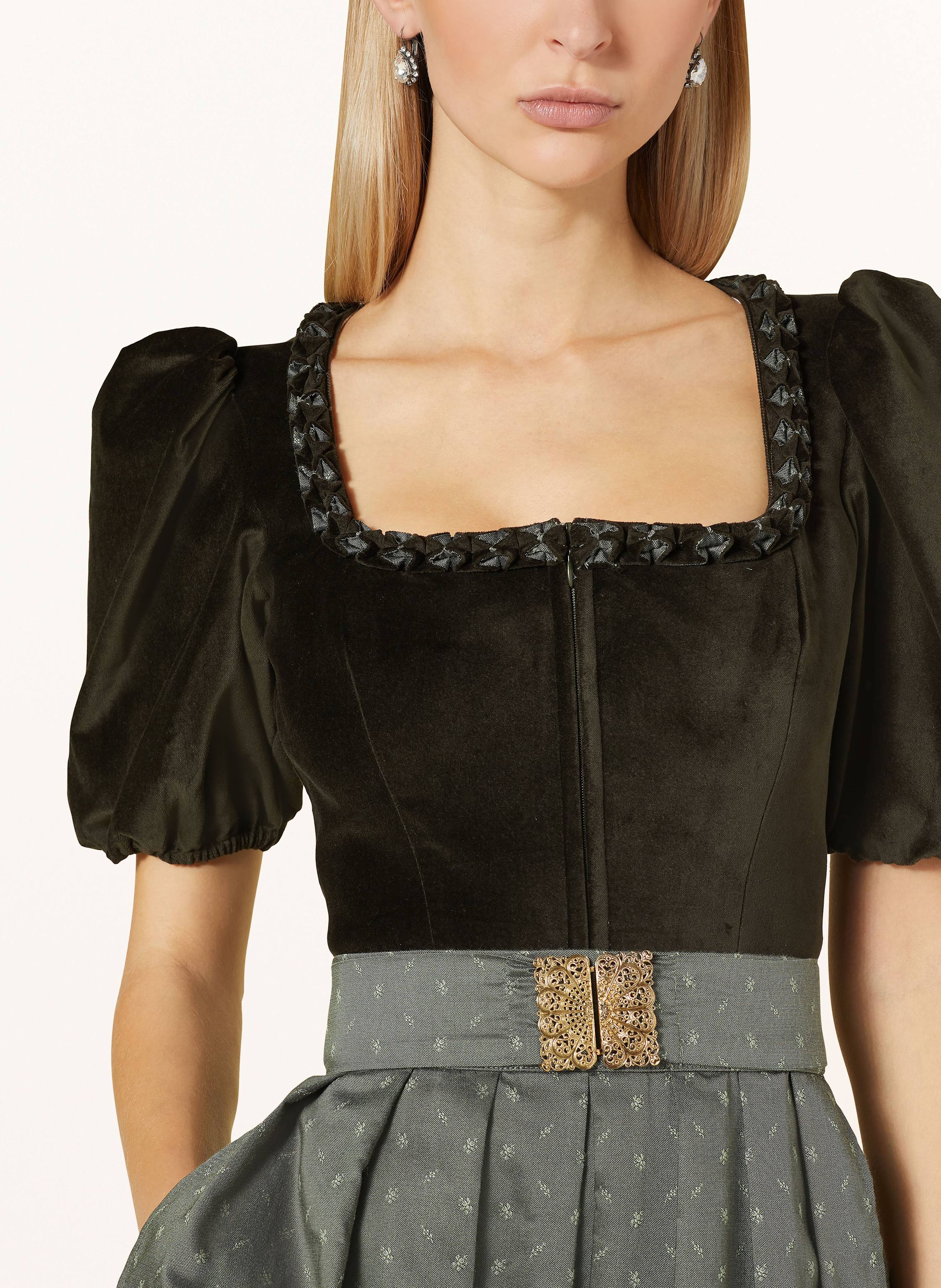 Thumbnail - Alpenherz Samtdirndl Mona gruen