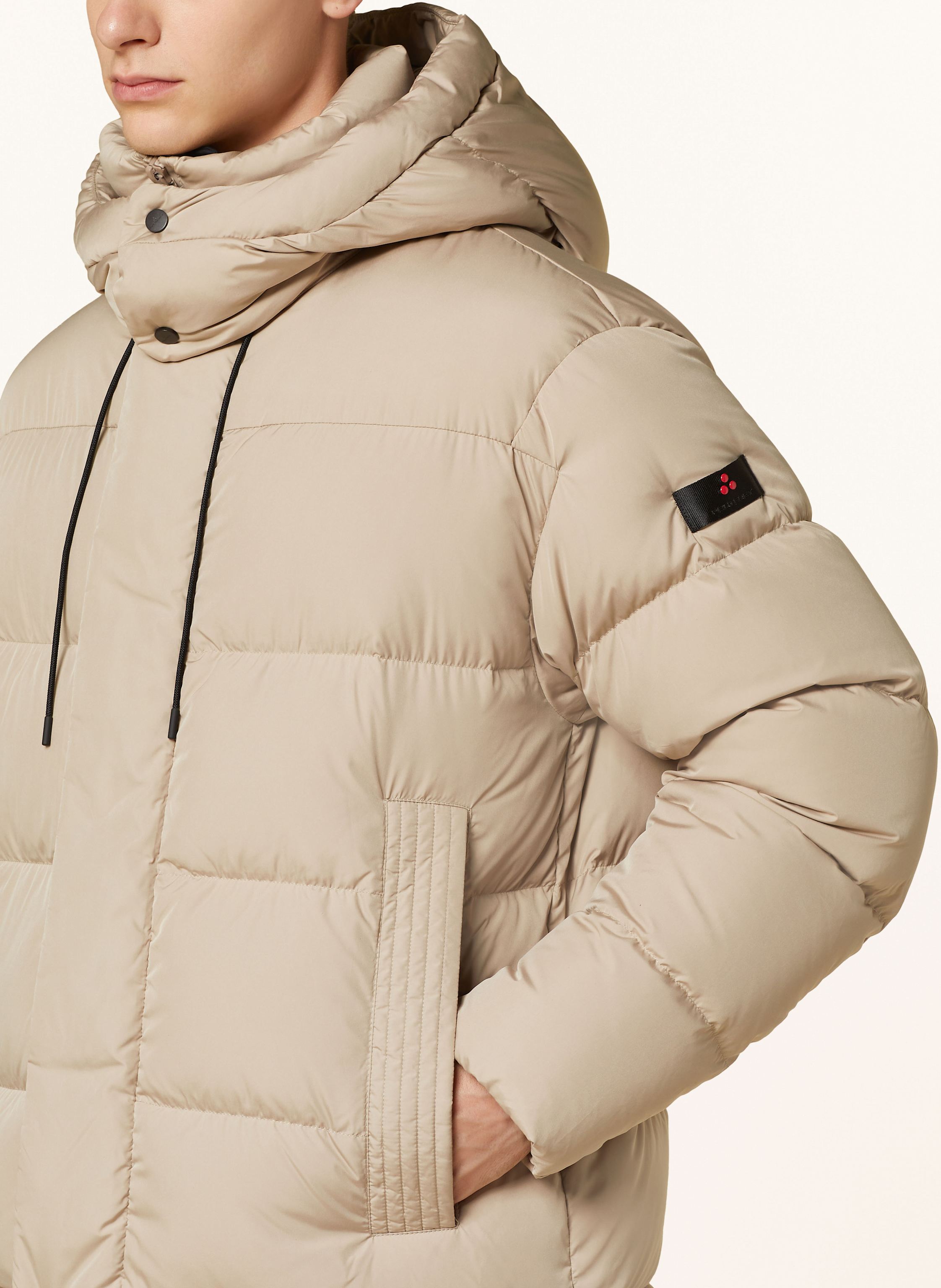 Thumbnail - Peuterey Daunenjacke Fanzhi No Mit Abnehmbarer Kapuze beige