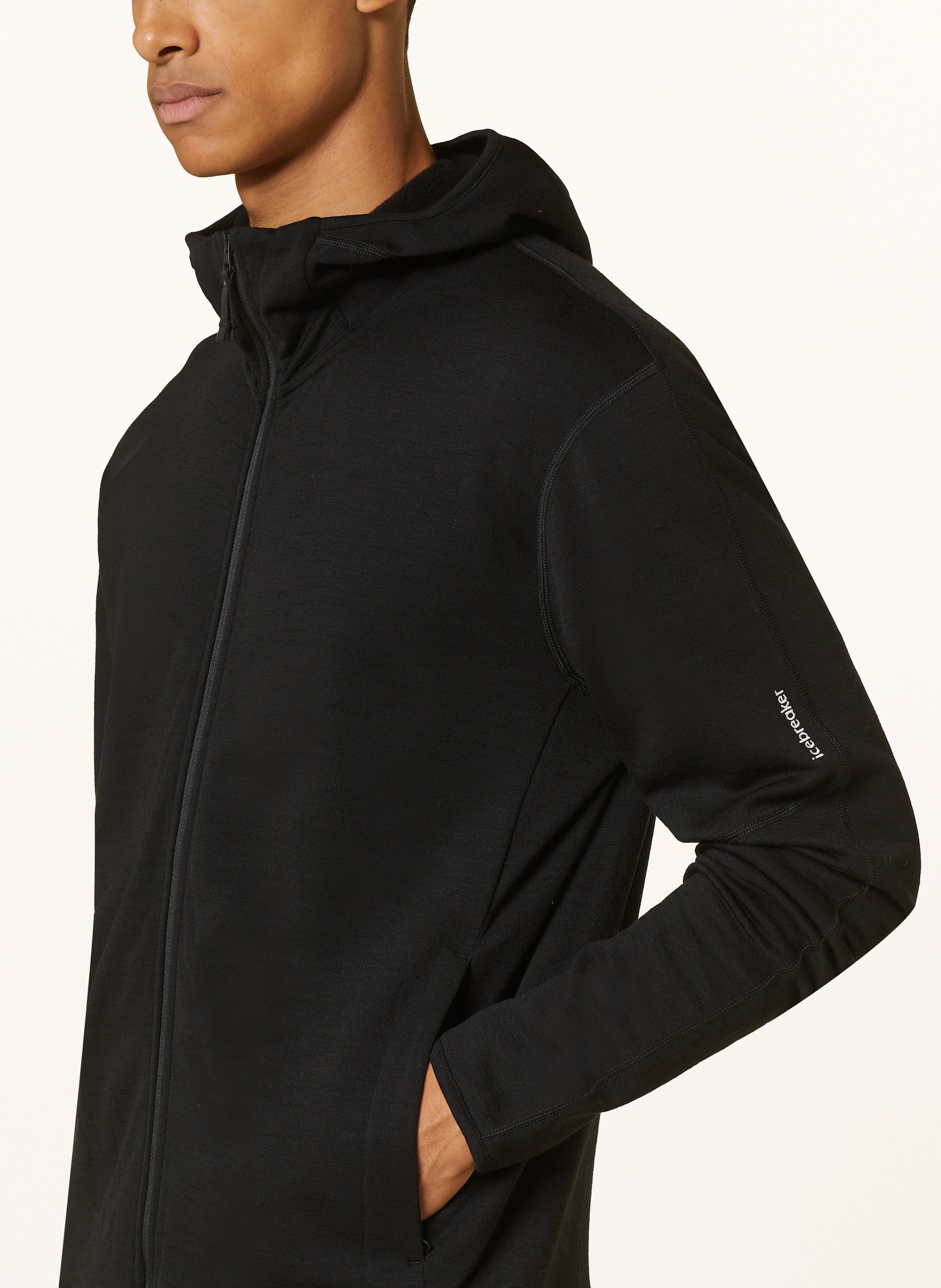 Thumbnail - Icebreaker Midlayer-Jacke Merino 360 Realfleece™ Elemental schwarz