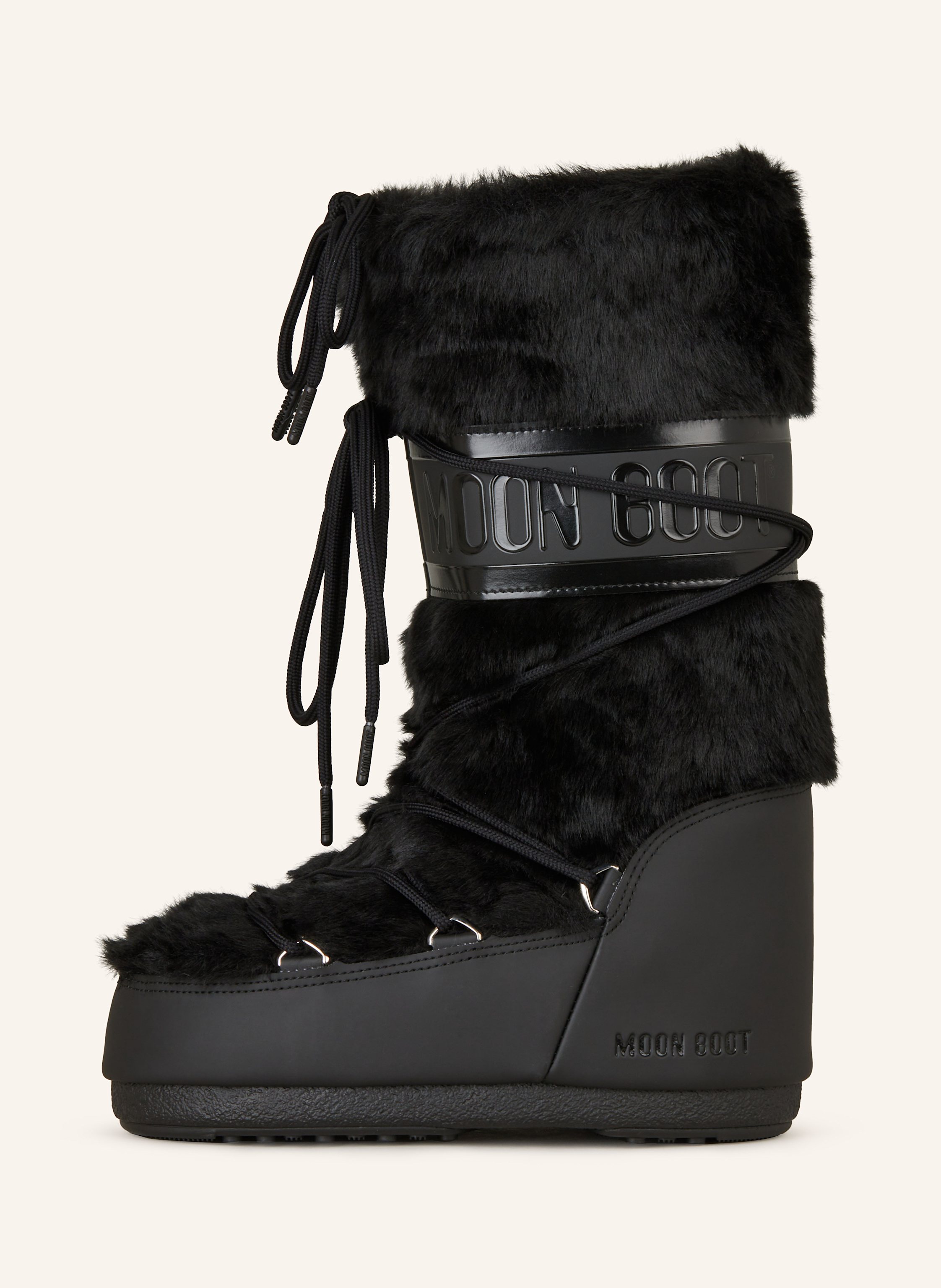 Thumbnail - Moon Boot Moon Boots Icon Faux Fur schwarz