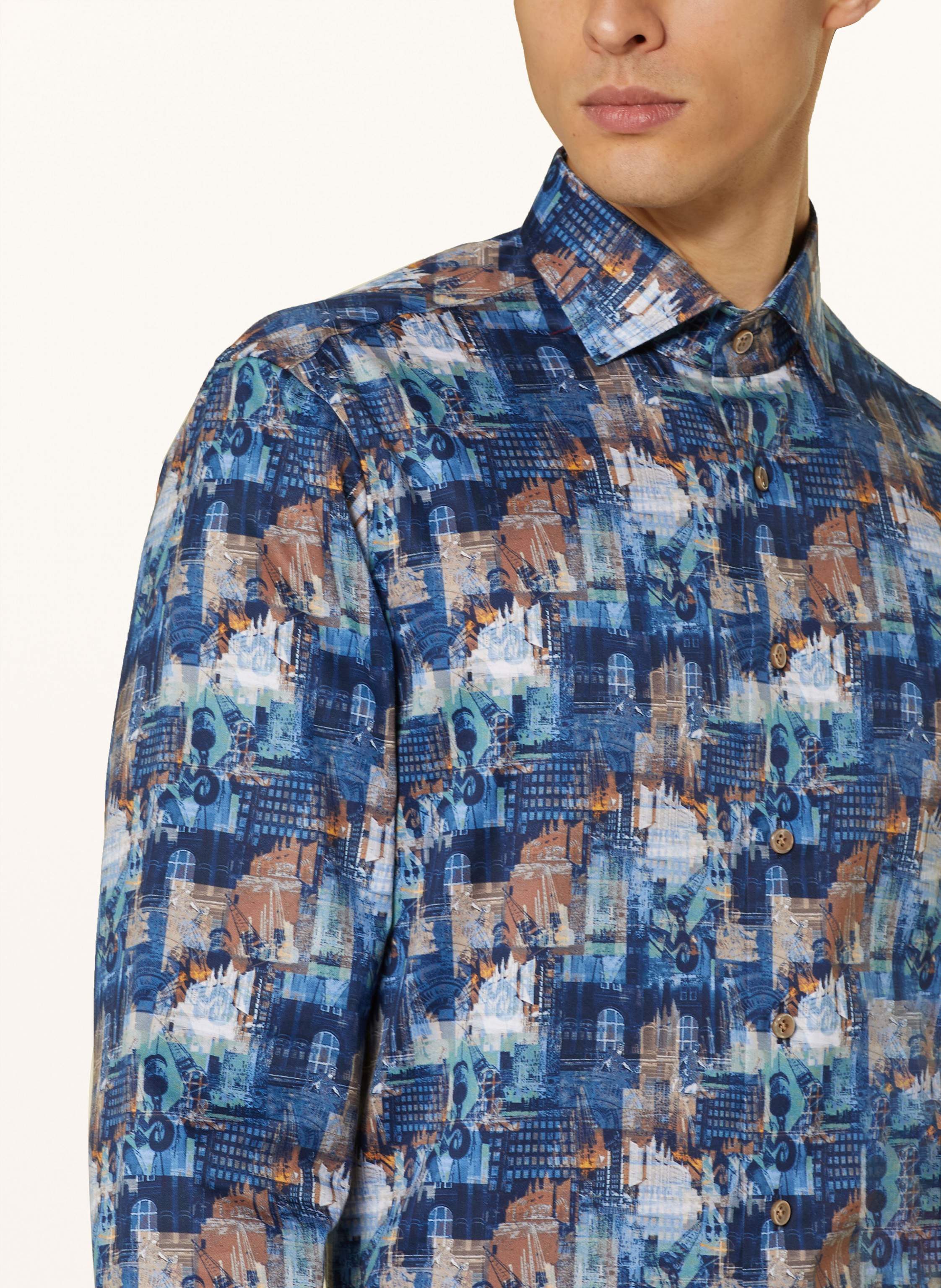 Thumbnail - Olymp Signature Hemd Tailored Fit blau