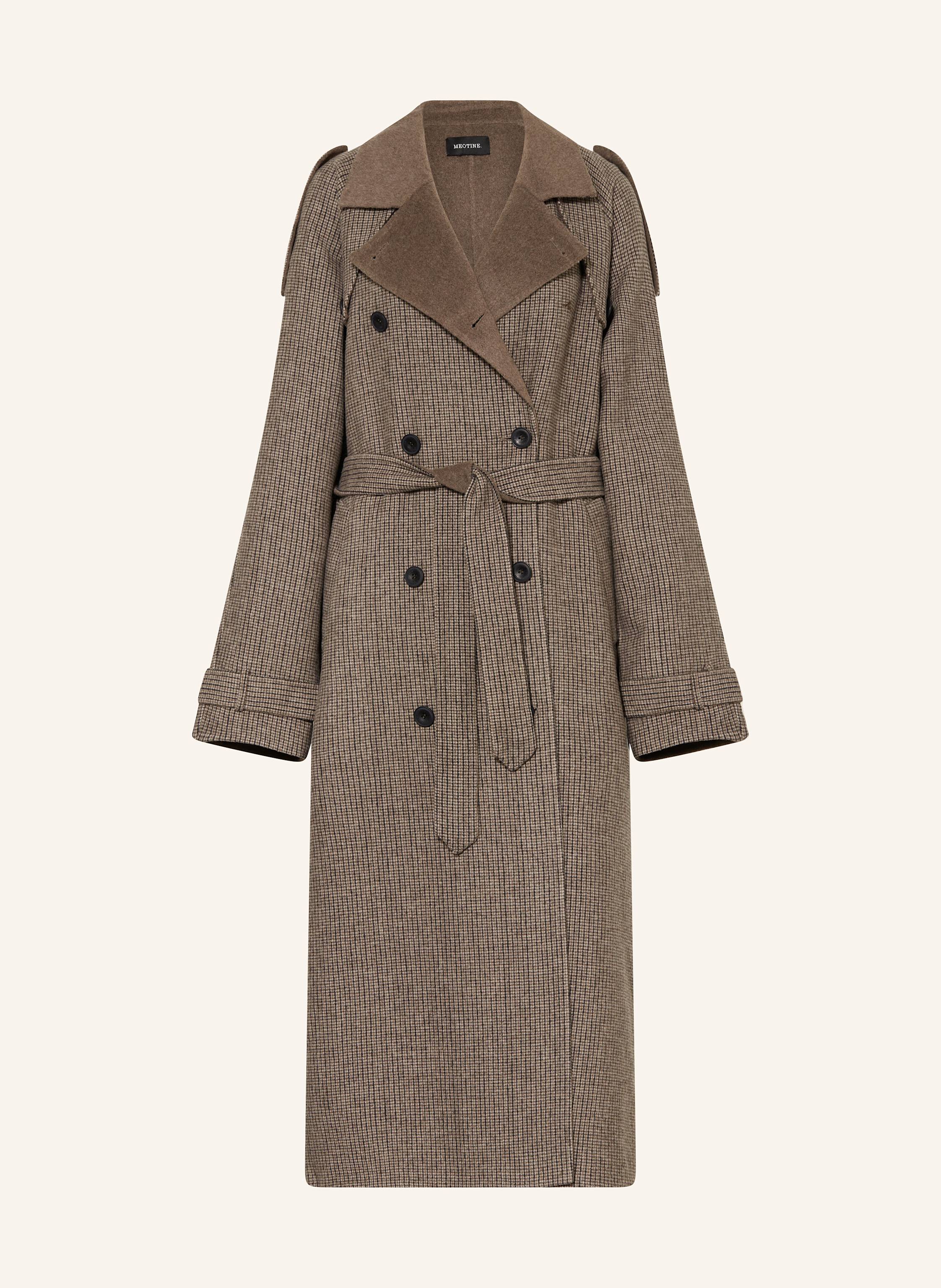 MEOTINE JOHN coat in brown light brown dark brown