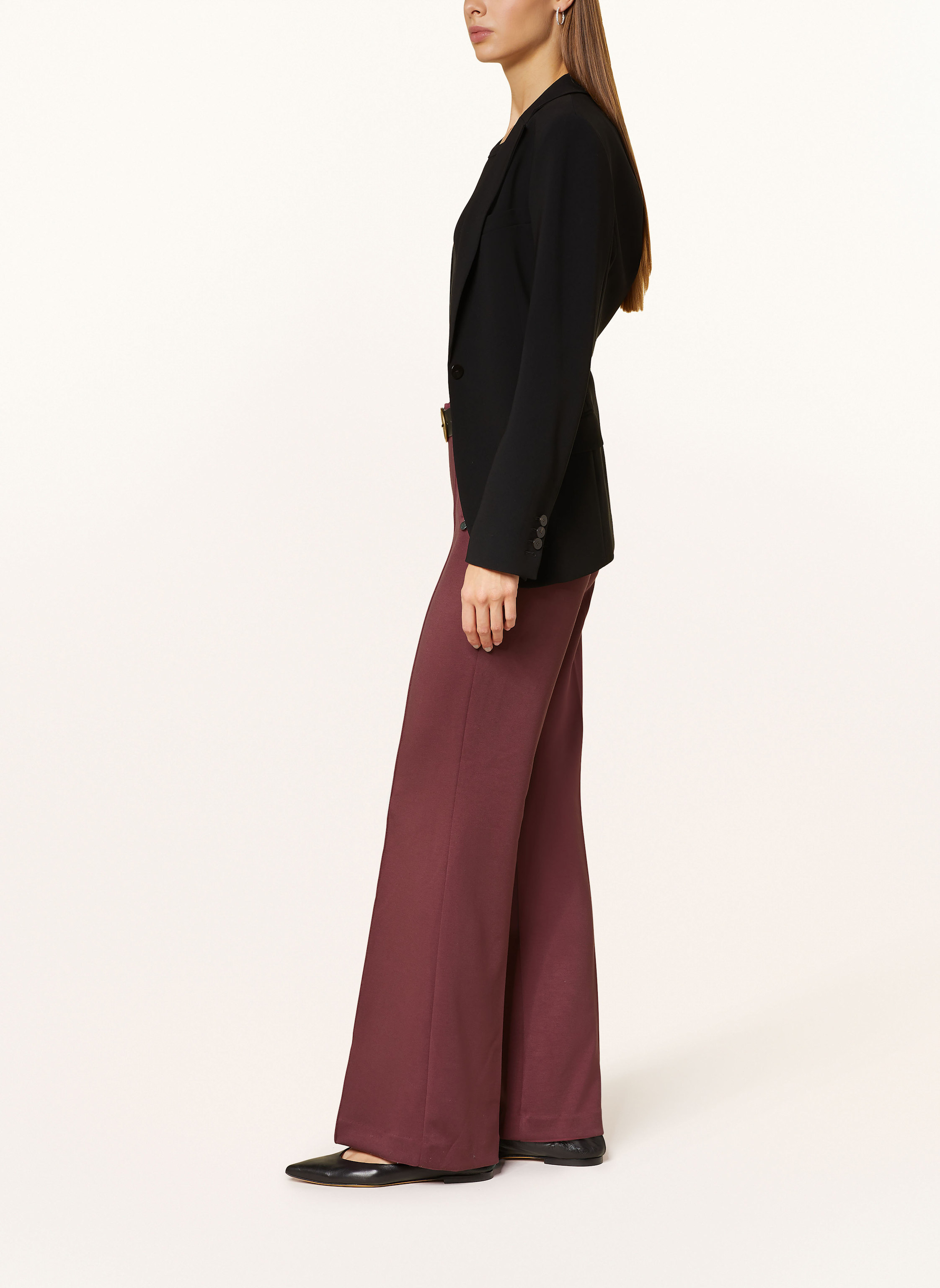 Thumbnail - Buena Vista Bootcut-Hose Antigua Aus Jersey rot