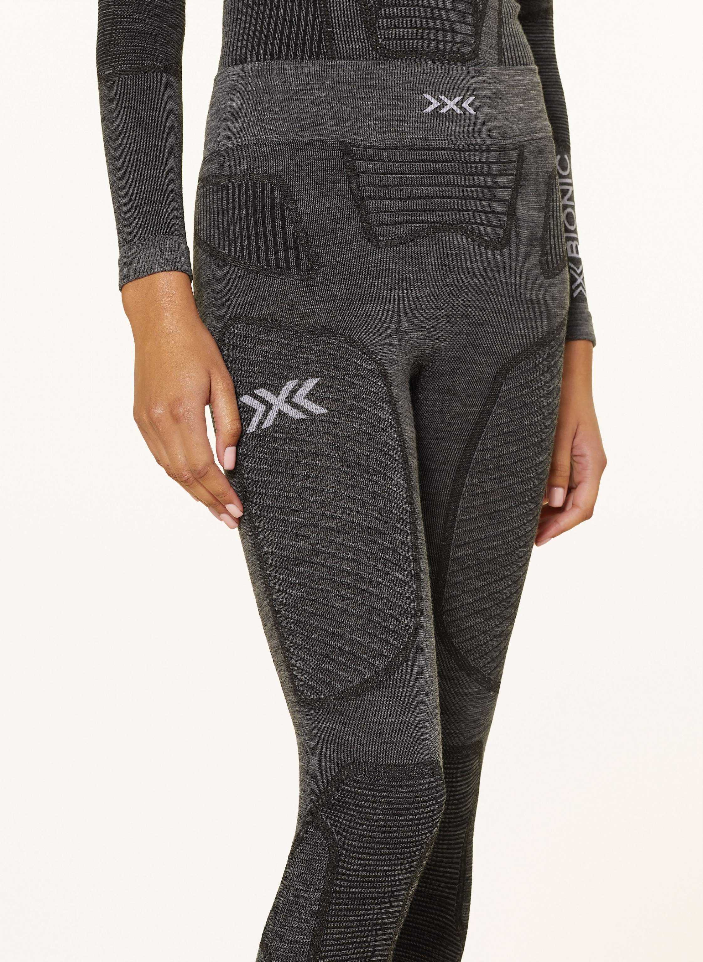 Thumbnail - X-Bionic Funktionswäsche-Hose Symbio Merino Aus Merinowolle grau