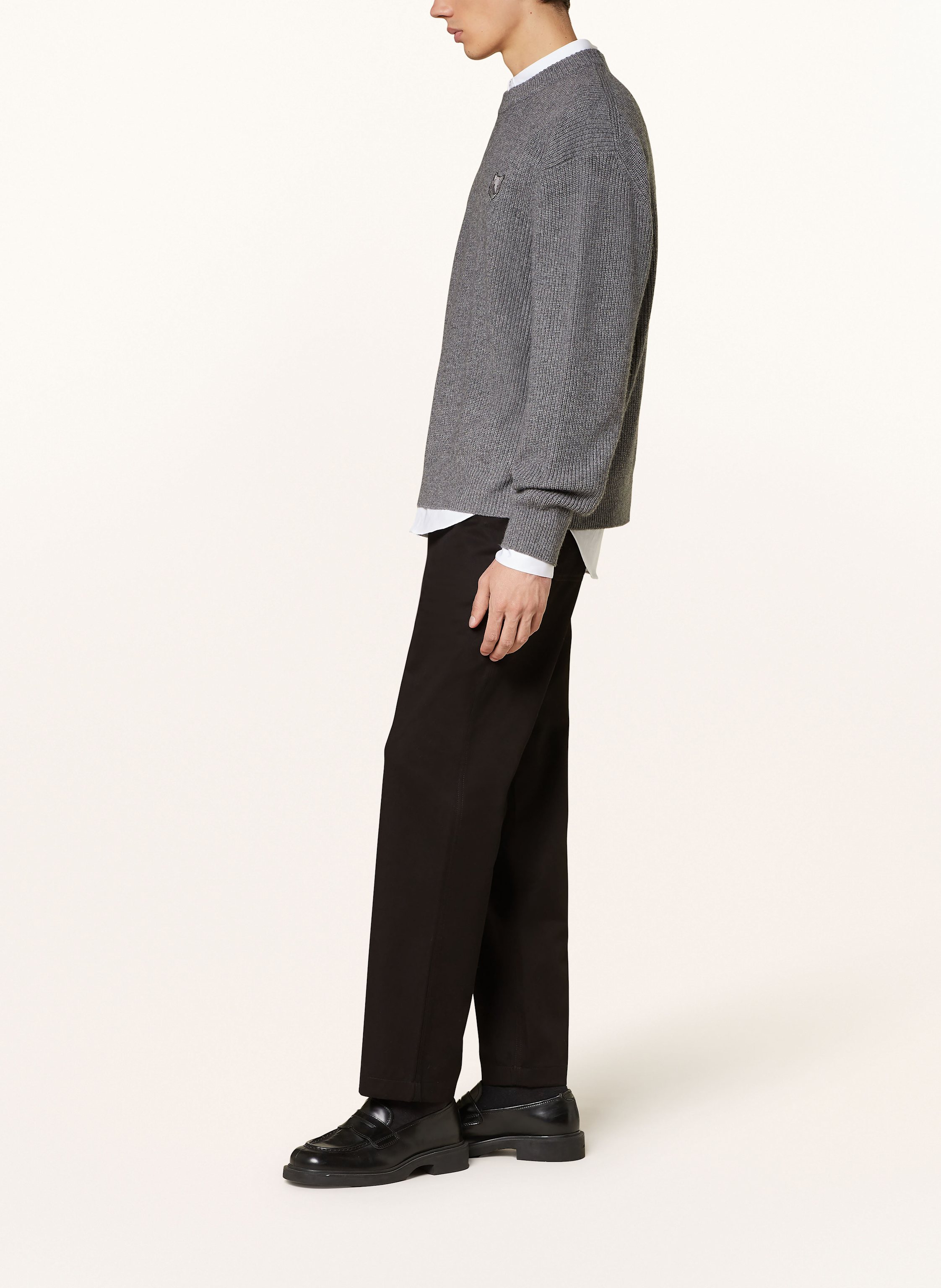 Thumbnail - Maison Kitsuné Hose Regular Fit schwarz