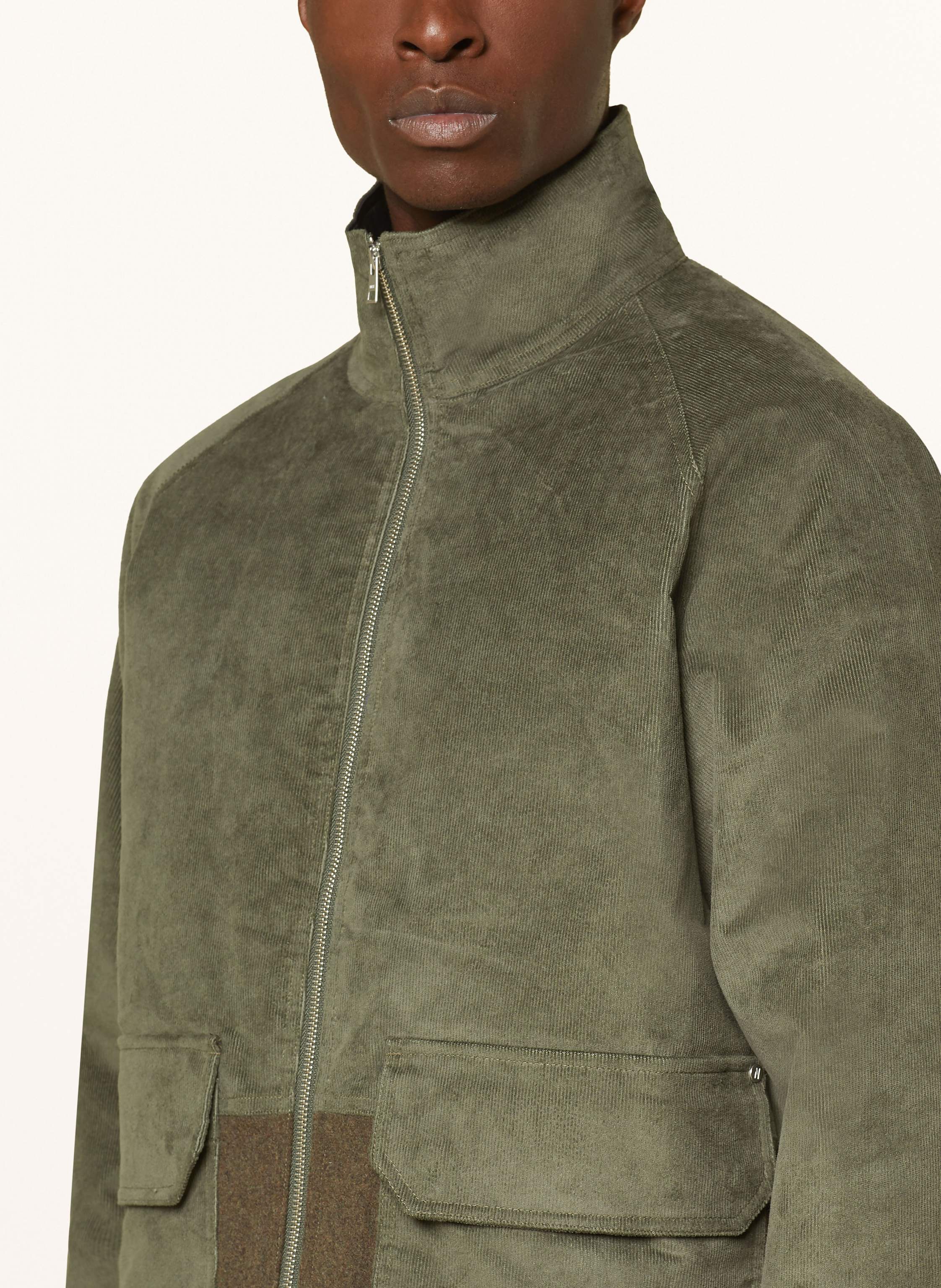 Thumbnail - Norse Projects Jacke Hakon Im Materialmix gruen