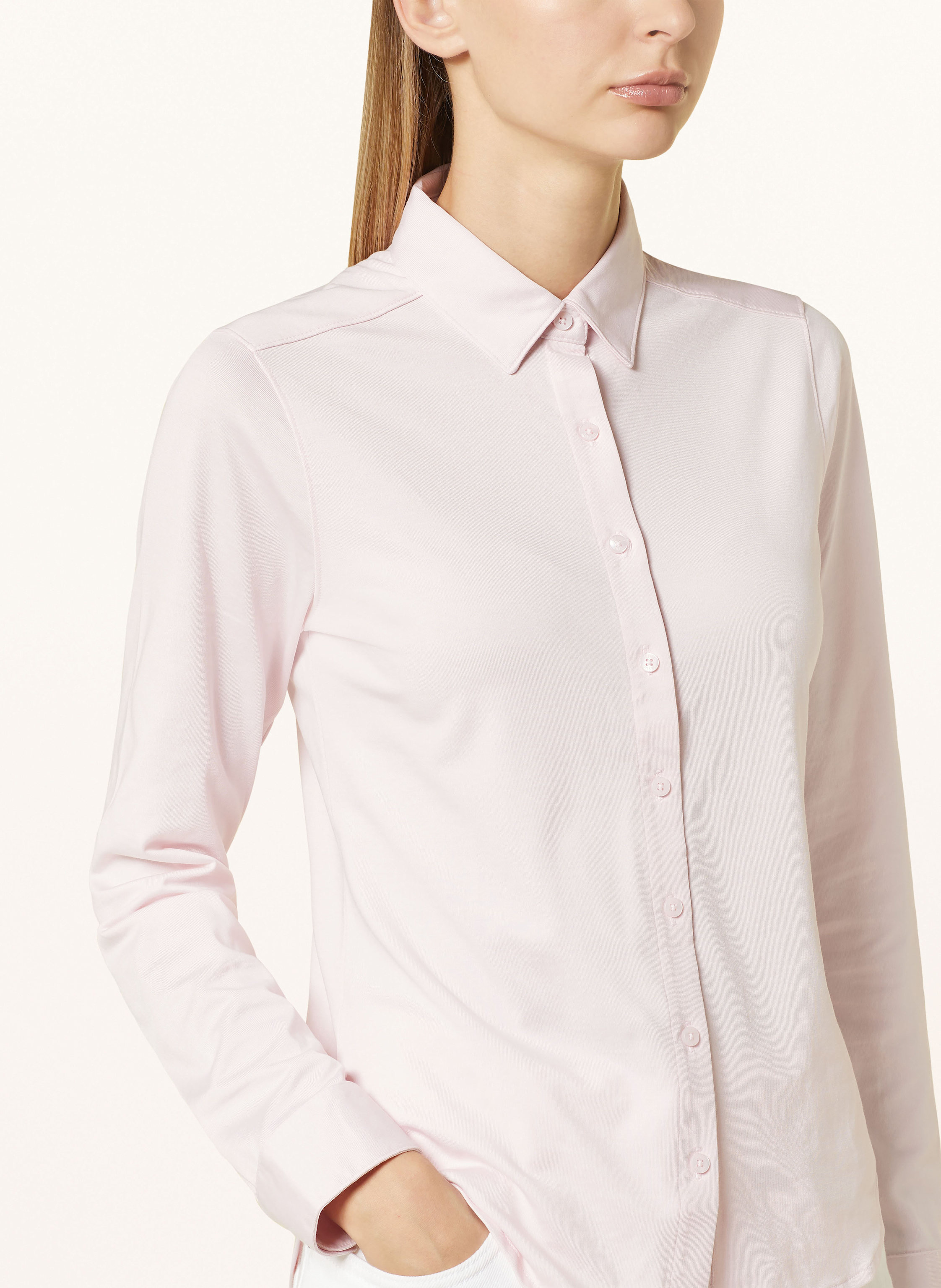 Thumbnail - Thylie Hemdbluse Laurel Aus Jersey rosa