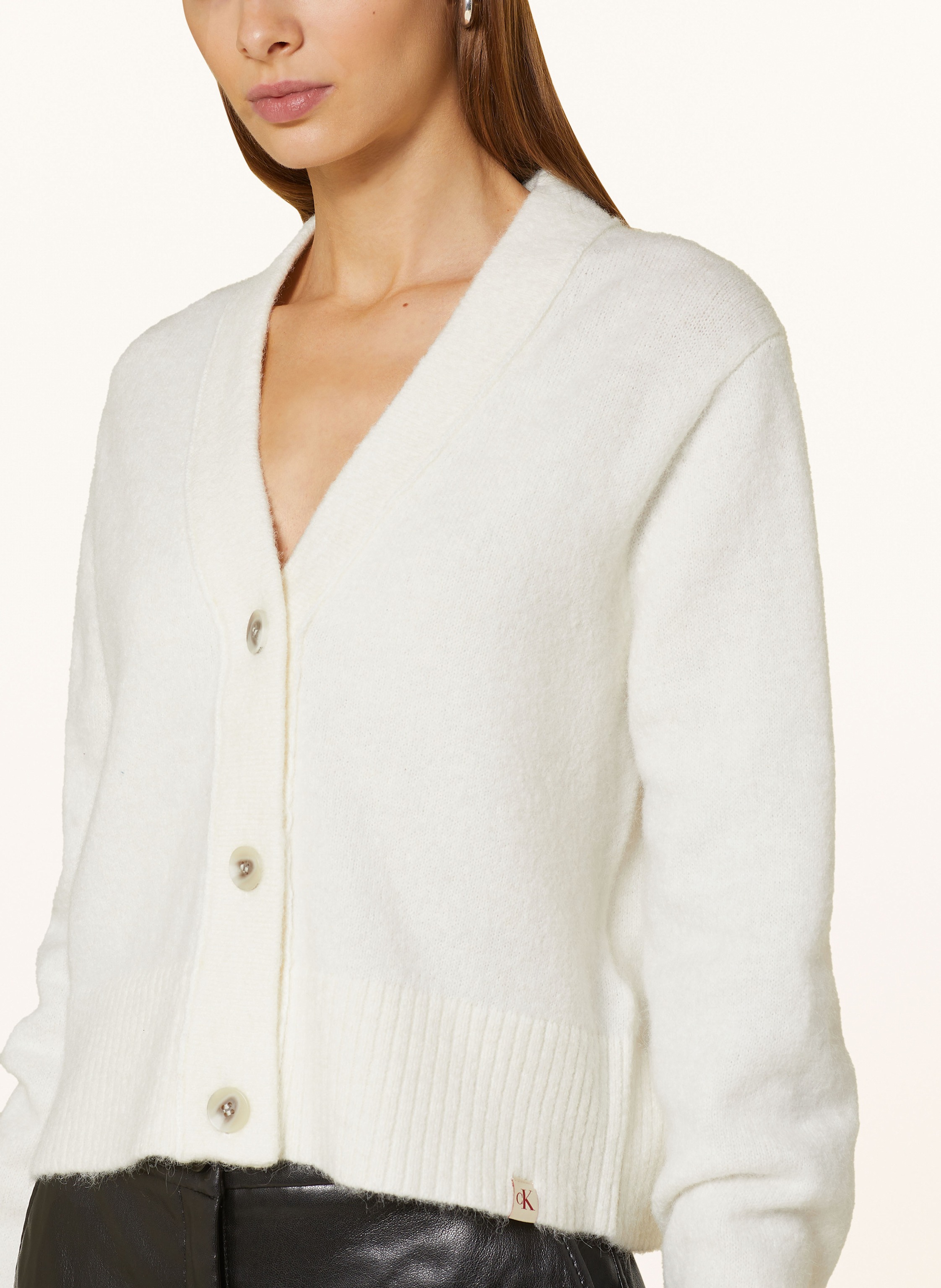 Thumbnail - Calvin Klein Jeans Strickjacke weiss