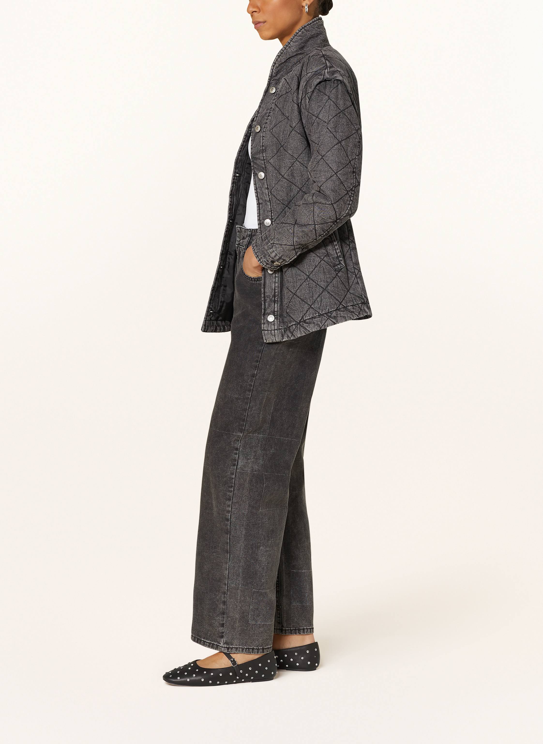 Thumbnail - Somethingnew Flared Jeans Snrancy Joan grau