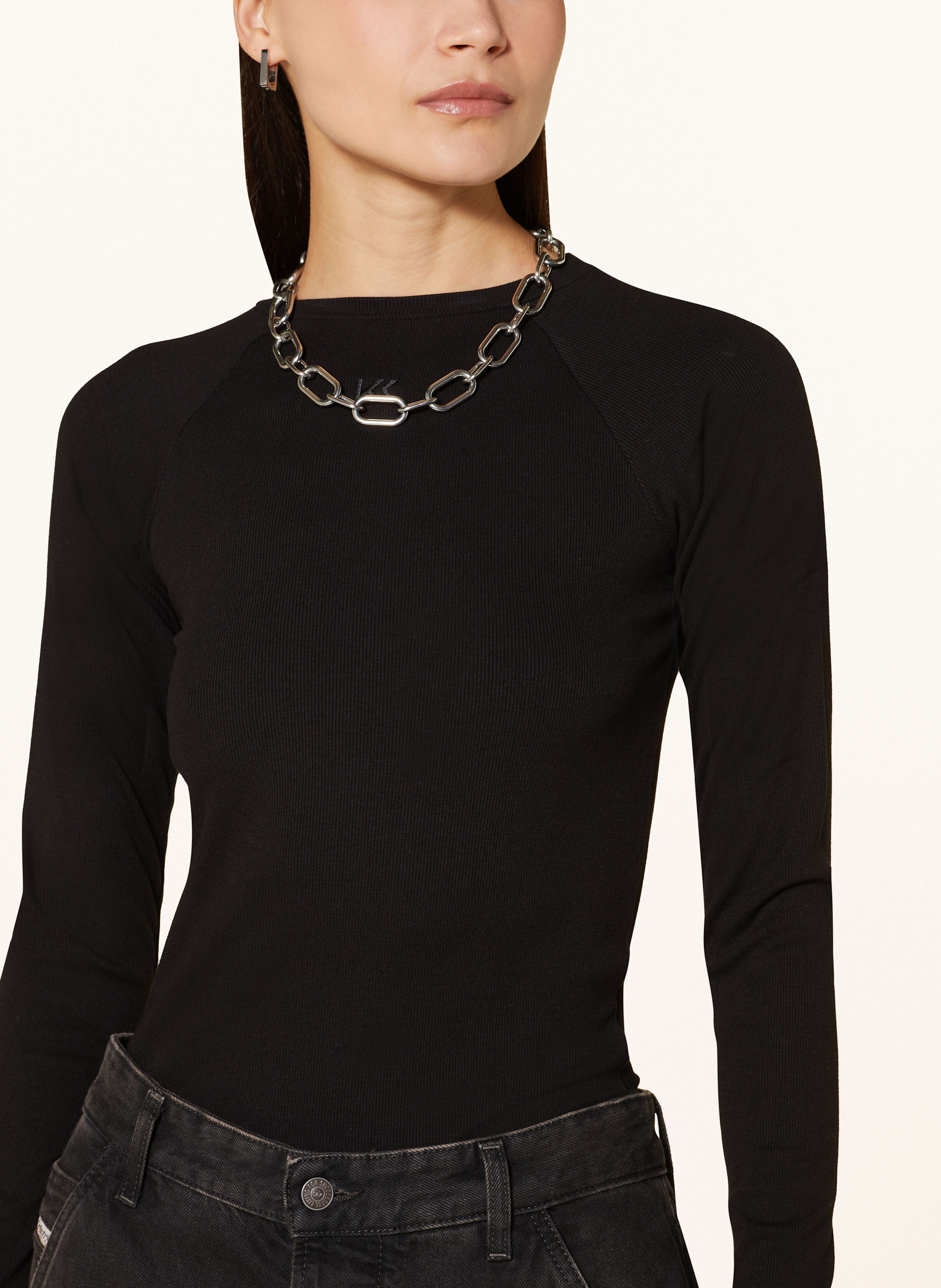 Thumbnail - Karo Kauer Longsleeve schwarz
