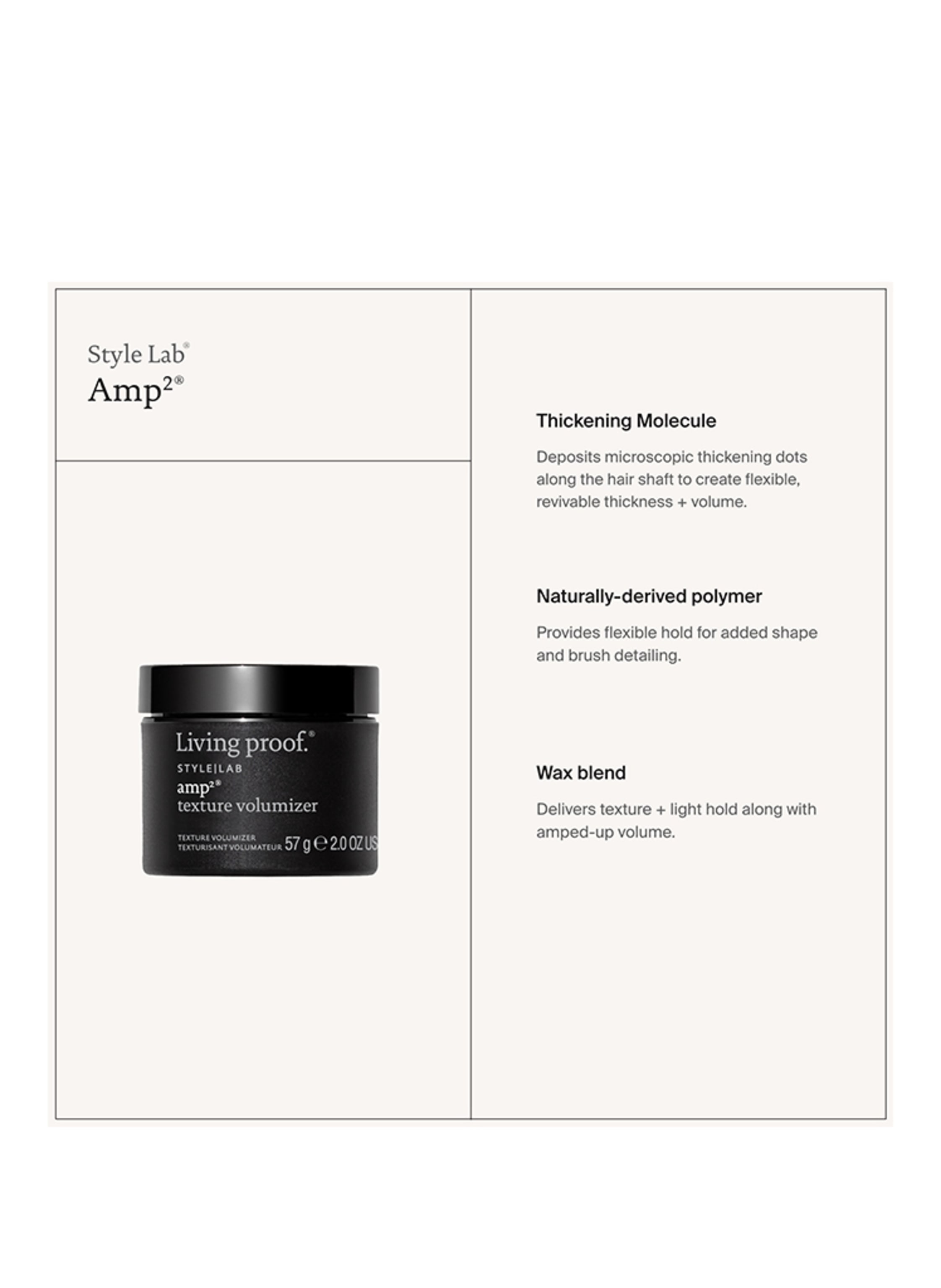 Thumbnail - Living Proof amp² Texture Volumizer 60 ml
