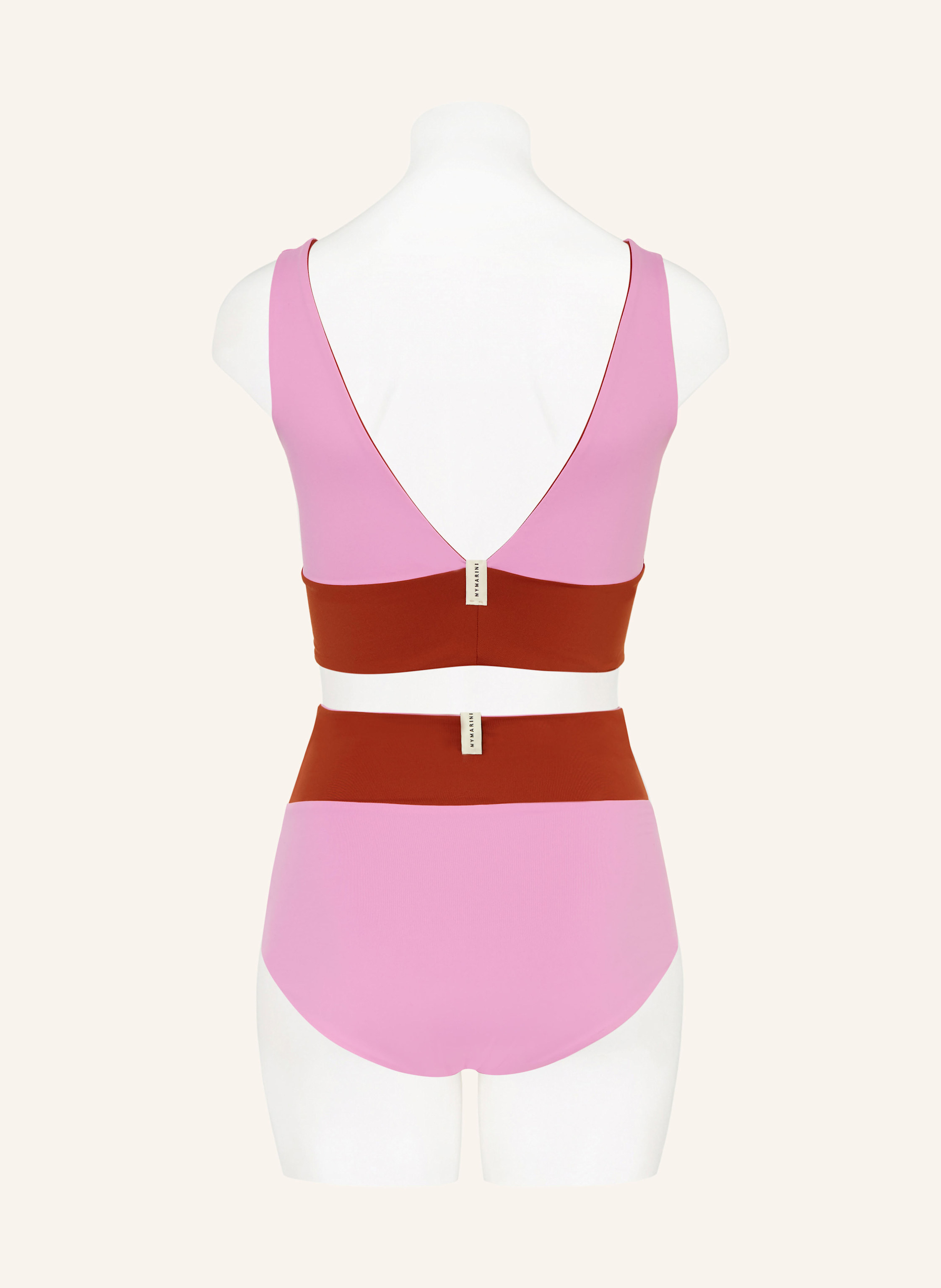 Thumbnail - Mymarini Bralette-Bikini-Top Yogatop Zum Wenden Mit Uv-Schutz 50+ pink