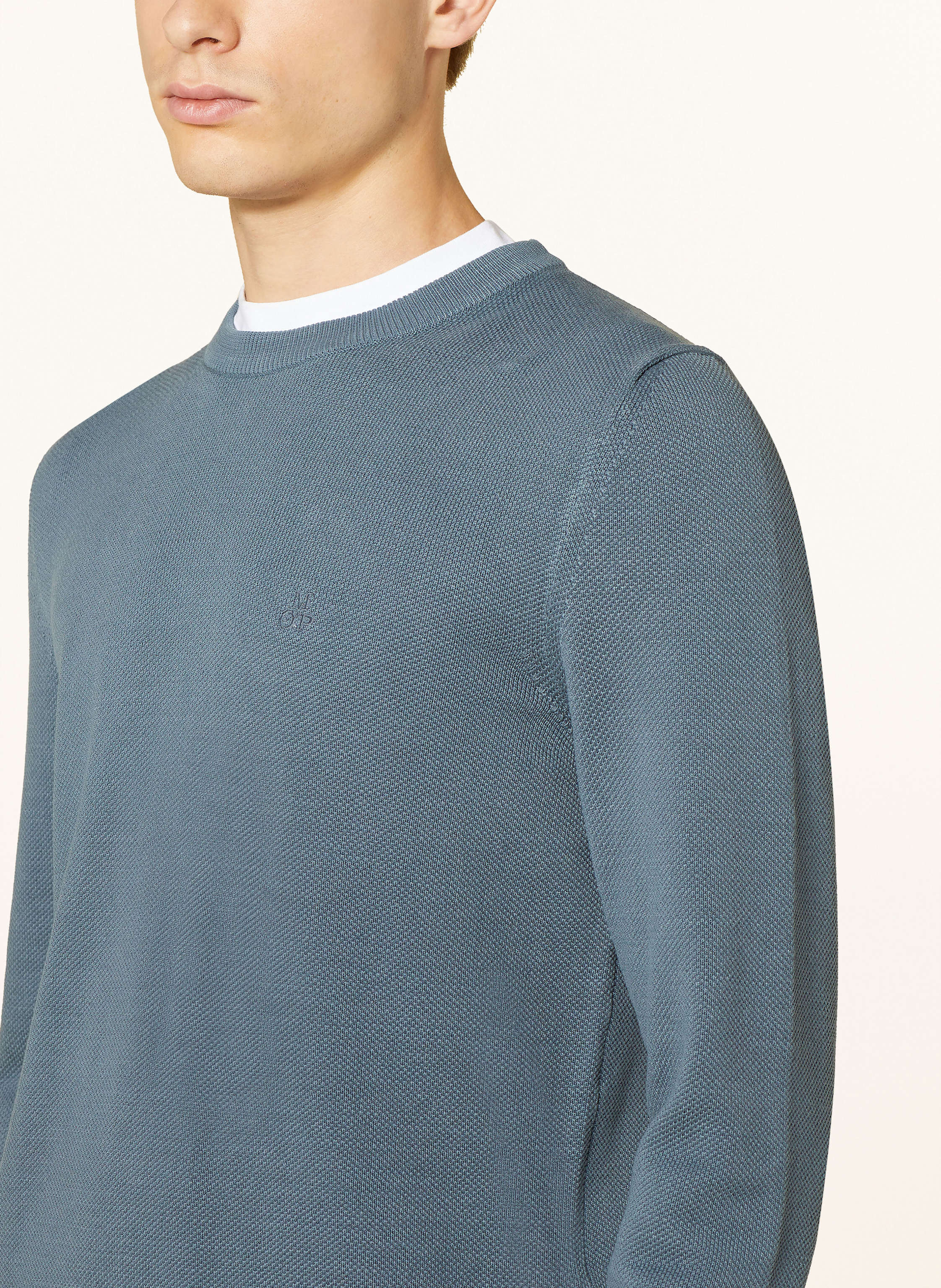 Thumbnail - Marc O'polo Piqué-Pullover blau