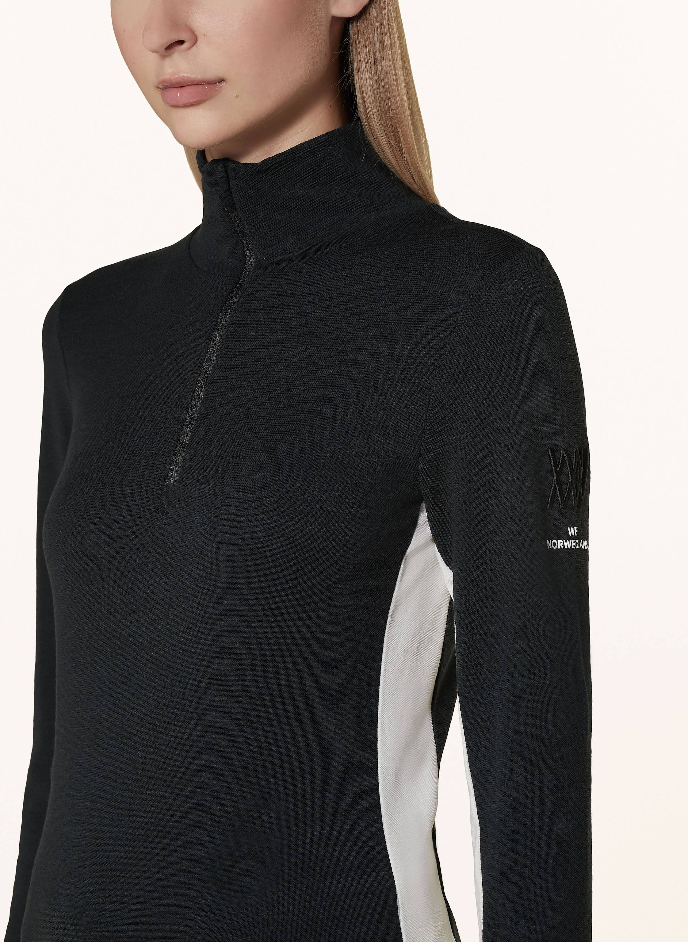 Thumbnail - We Norwegians Piqué-Midlayer Voss Aus Merinowolle blau